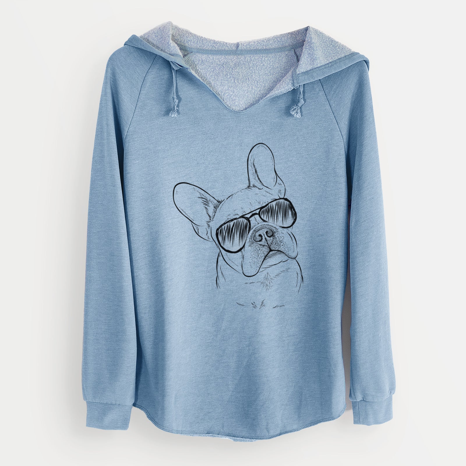 Aviator Loki the French Bulldog - Cali Wave Hooded Sweatshirt