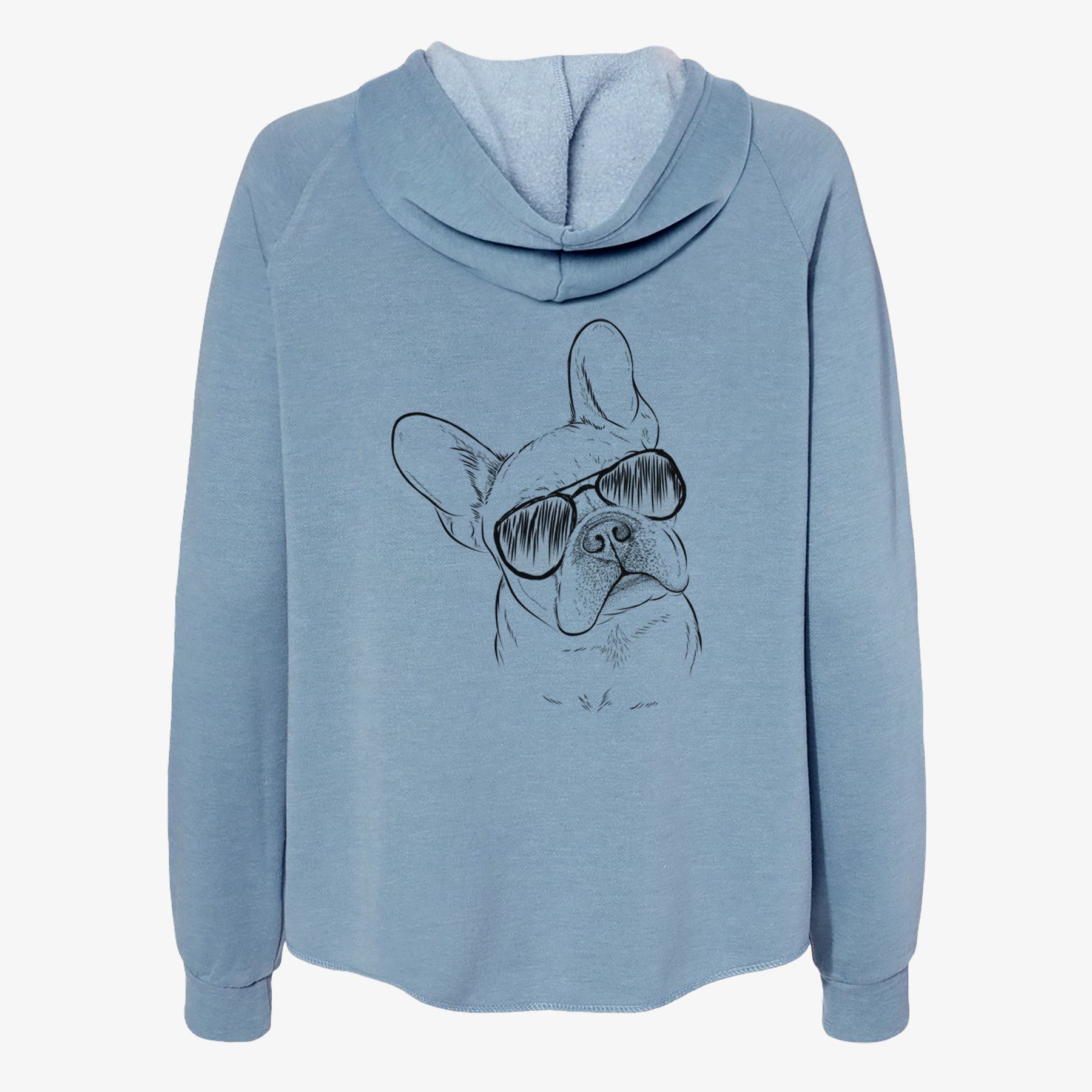 Loki the French Bulldog - Women's Cali Wave Zip-Up Sweatshirt