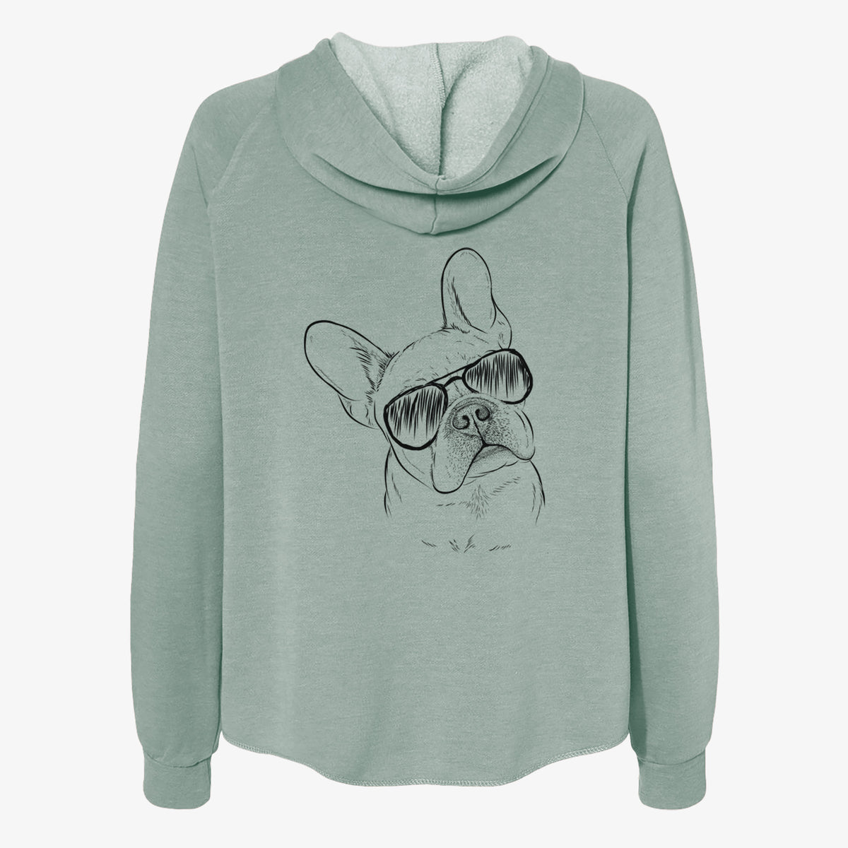 Loki the French Bulldog - Women's Cali Wave Zip-Up Sweatshirt