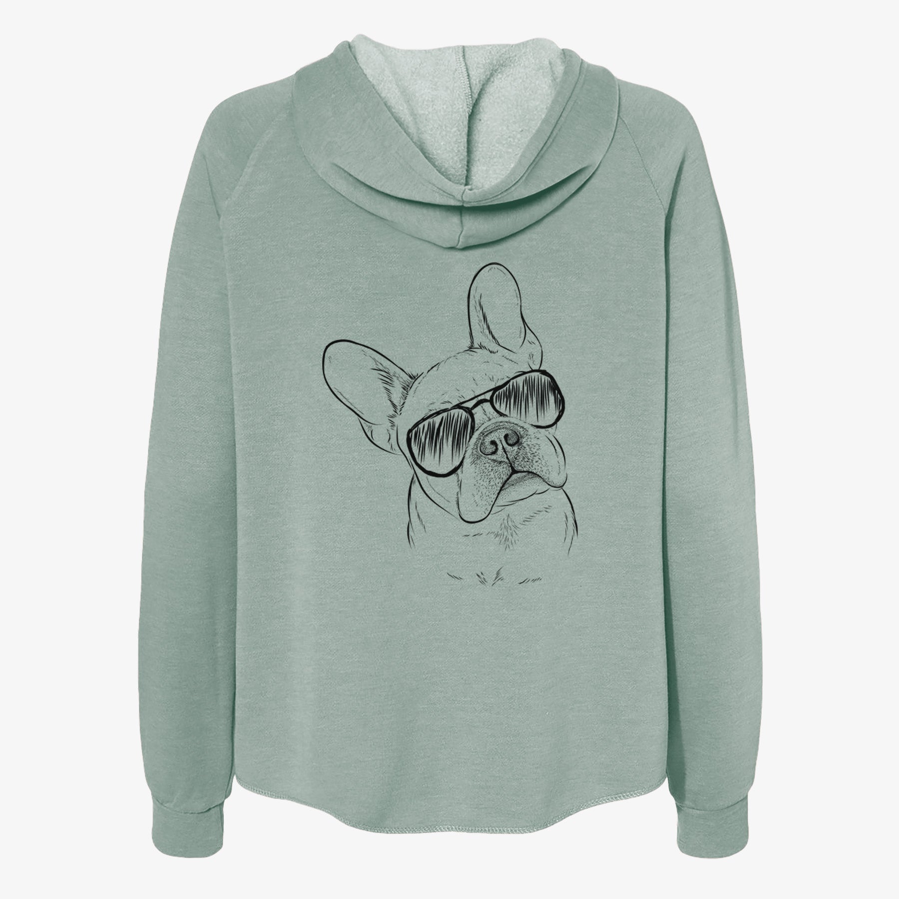 Loki the French Bulldog - Women's Cali Wave Zip-Up Sweatshirt