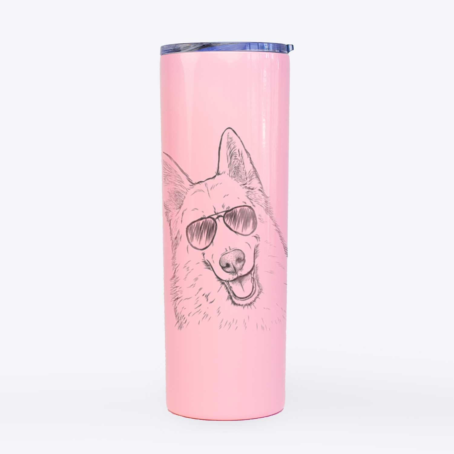 Loki the Husky Shepherd Mix - 20oz Skinny Tumbler