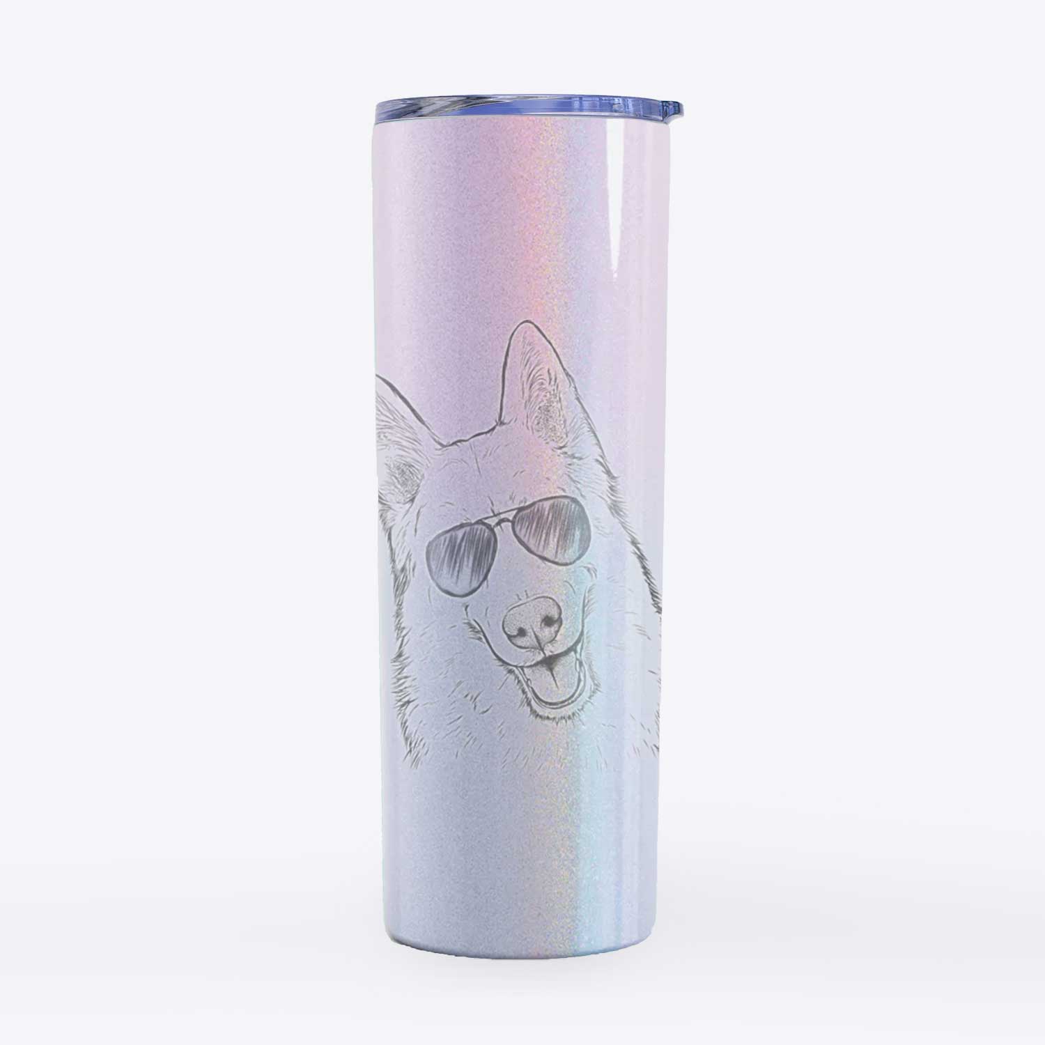 Loki the Husky Shepherd Mix - 20oz Skinny Tumbler