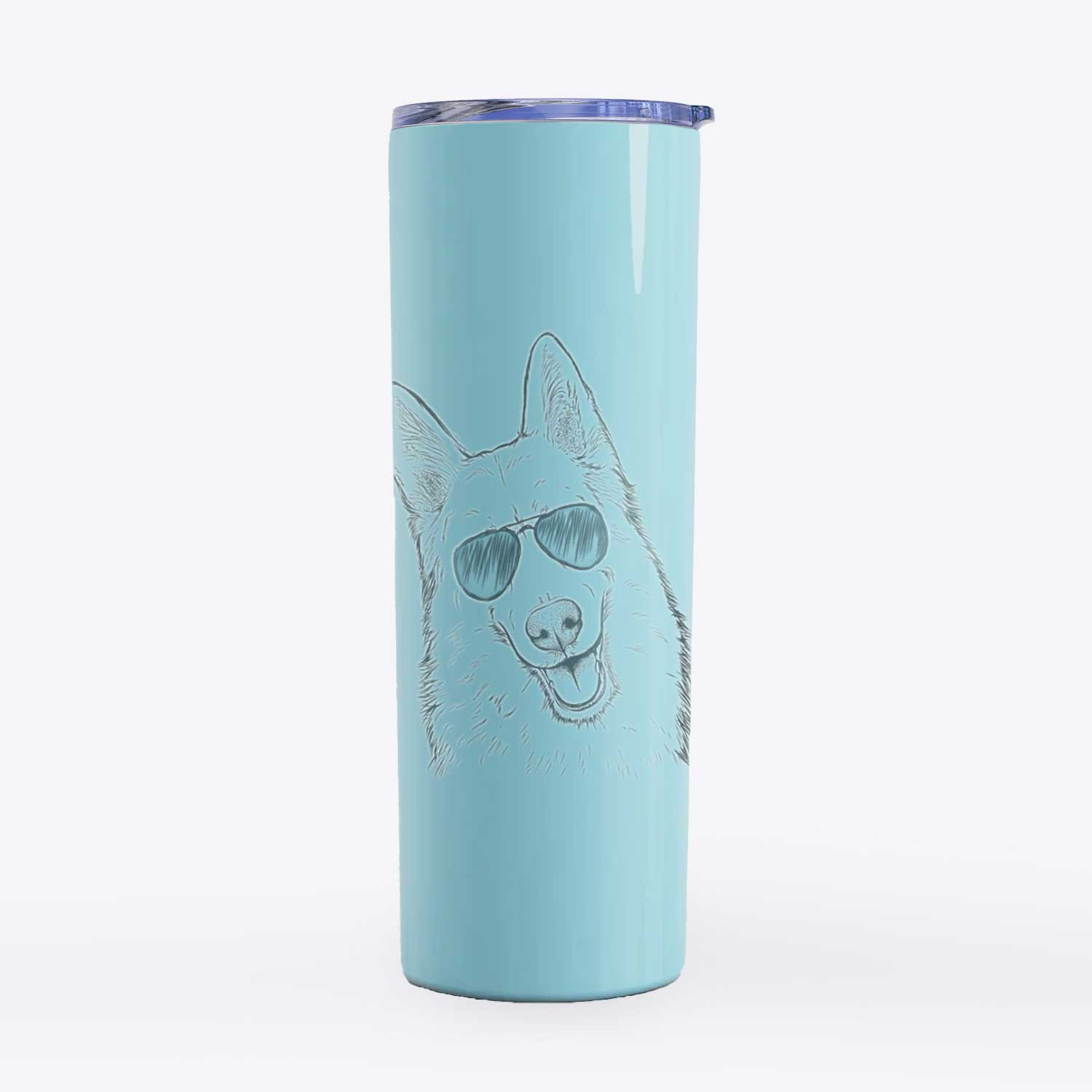 Loki the Husky Shepherd Mix - 20oz Skinny Tumbler