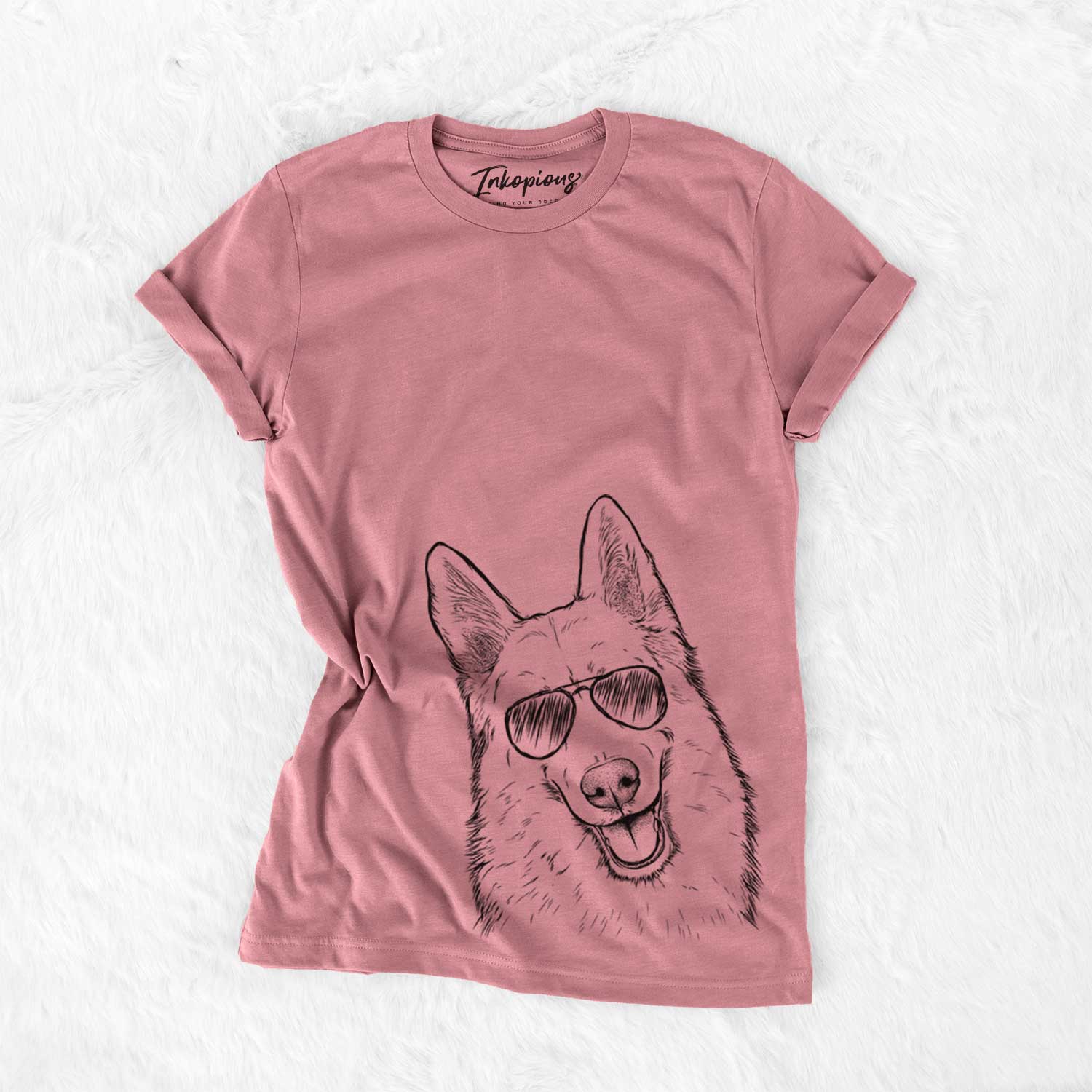 Aviator Loki the Husky Shepherd Mix - Unisex Crewneck