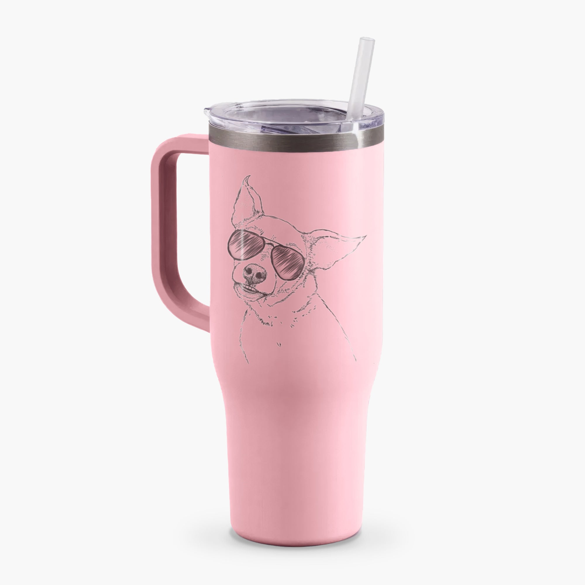 Lola the Chiweenie - 40oz Tumbler with Handle