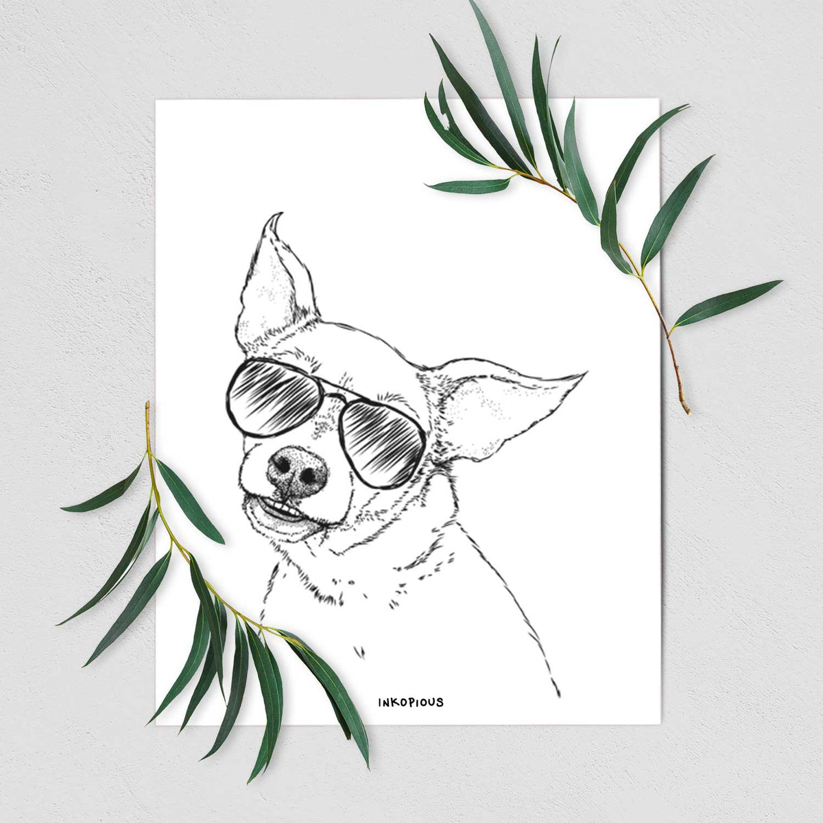 Lola the Chiweenie Art Print