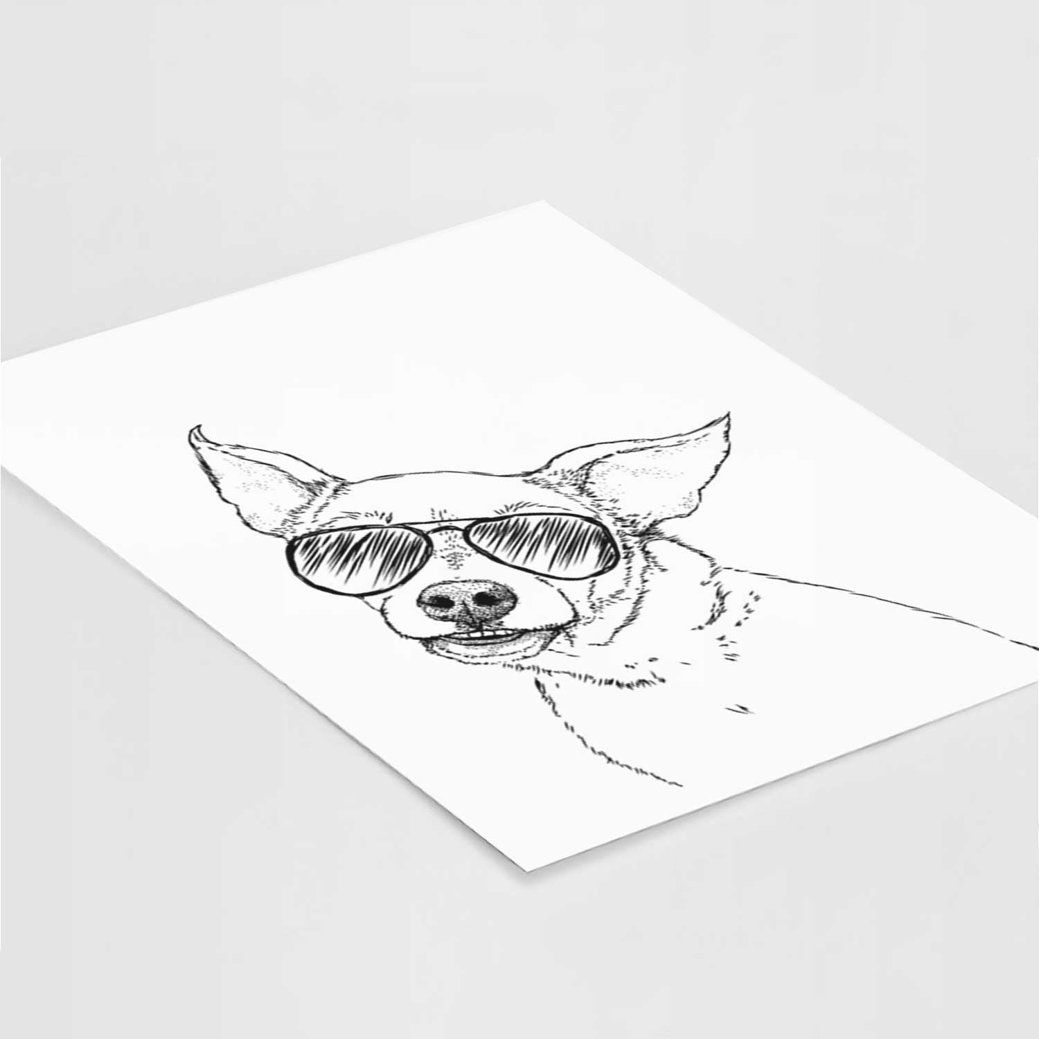 Lola the Chiweenie Art Print