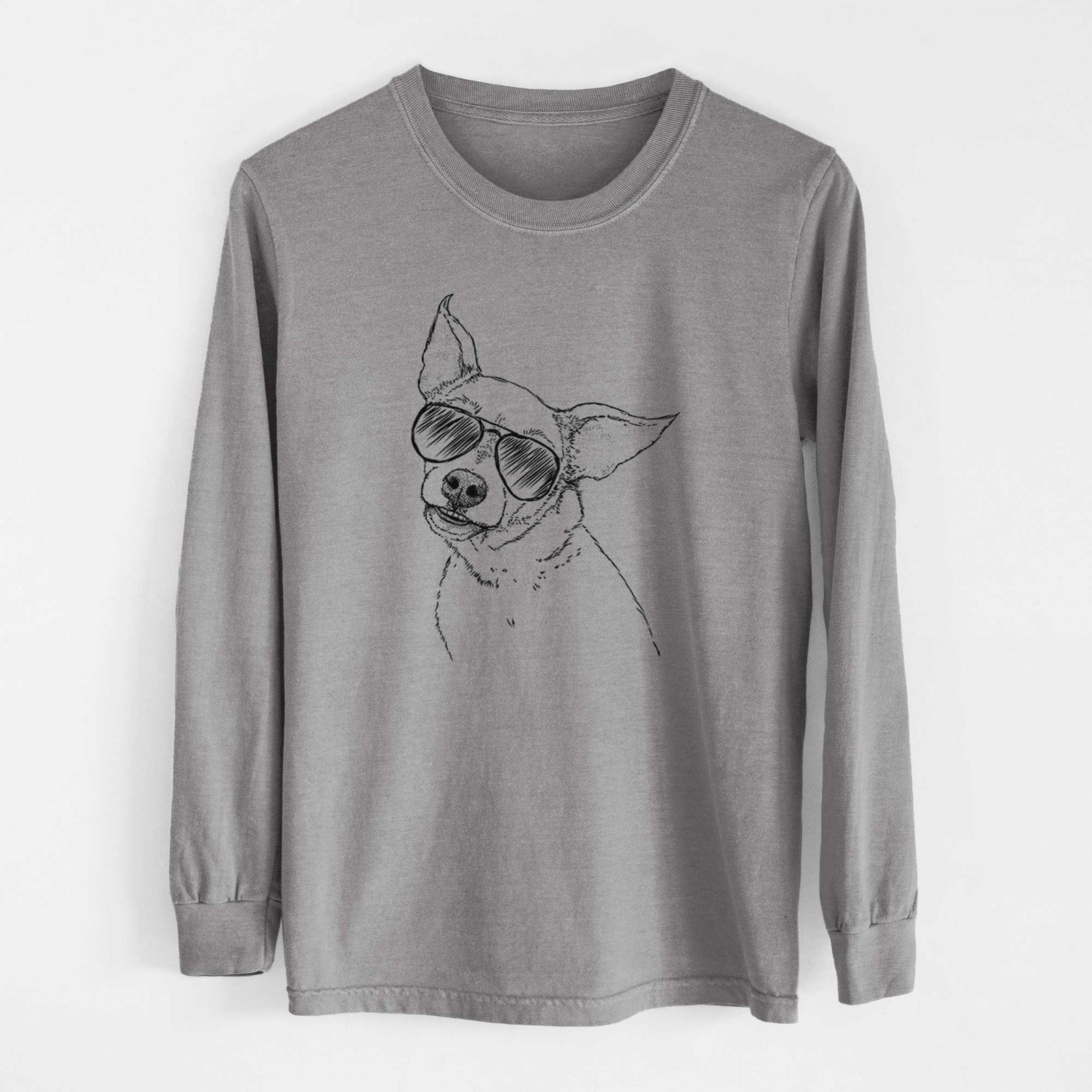 Aviators Lola the Chiweenie - Heavyweight 100% Cotton Long Sleeve