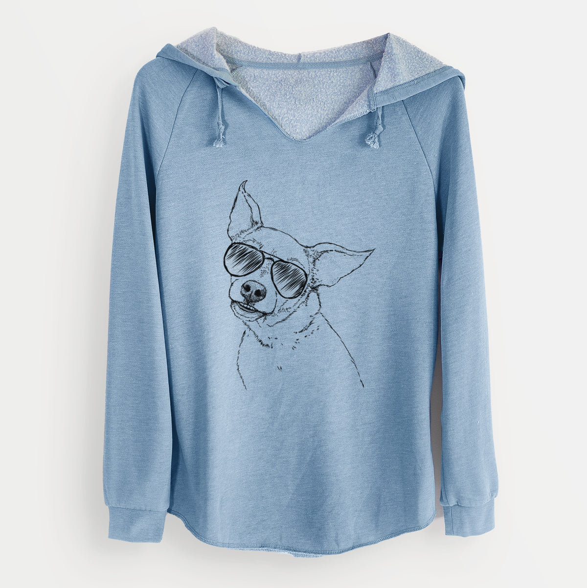 Aviator Lola the Chiweenie - Cali Wave Hooded Sweatshirt
