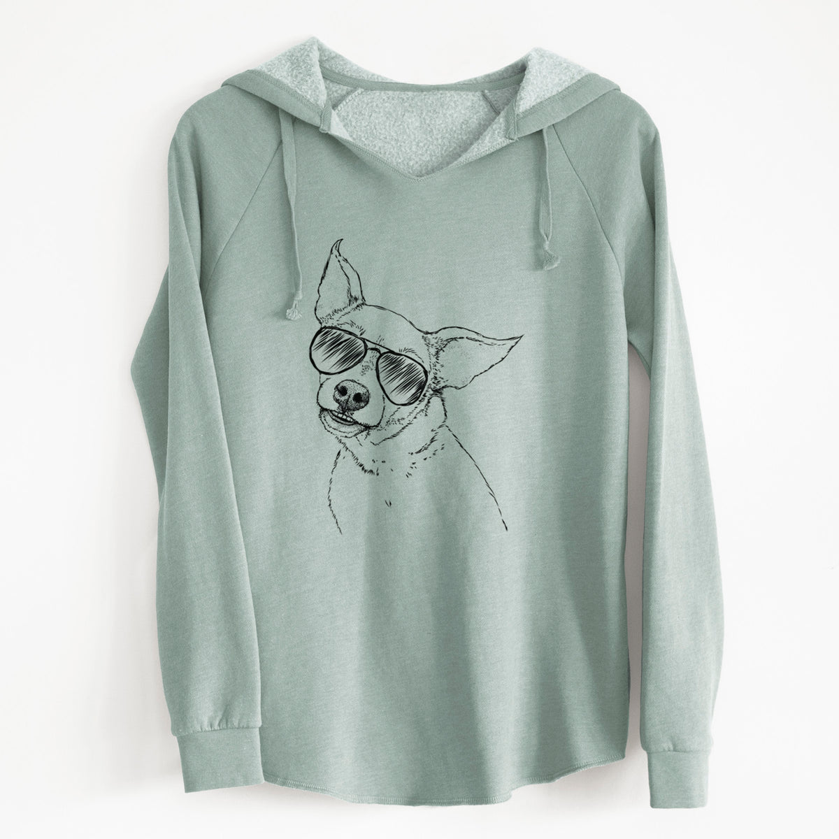 Aviator Lola the Chiweenie - Cali Wave Hooded Sweatshirt