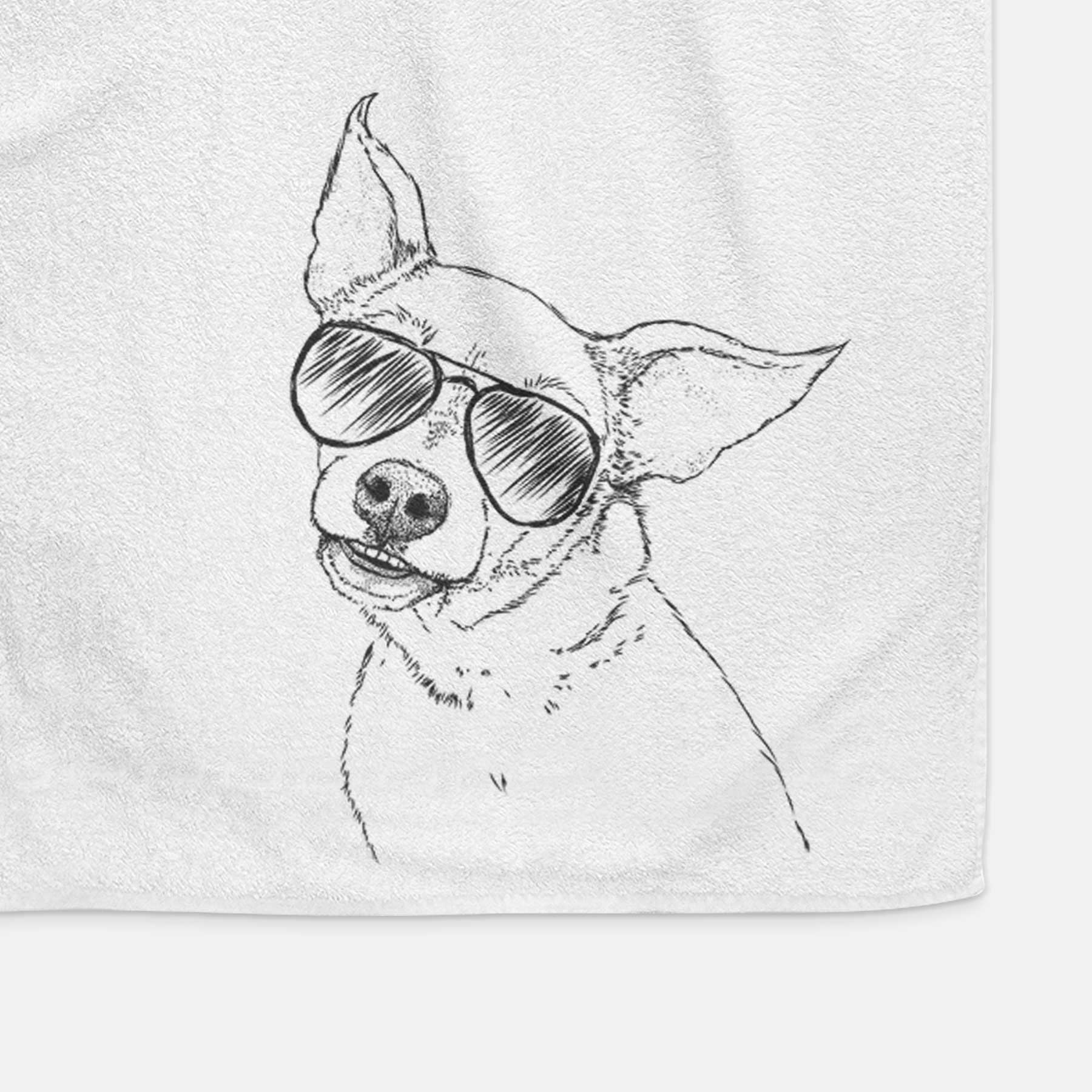 Lola the Chiweenie Decorative Hand Towel