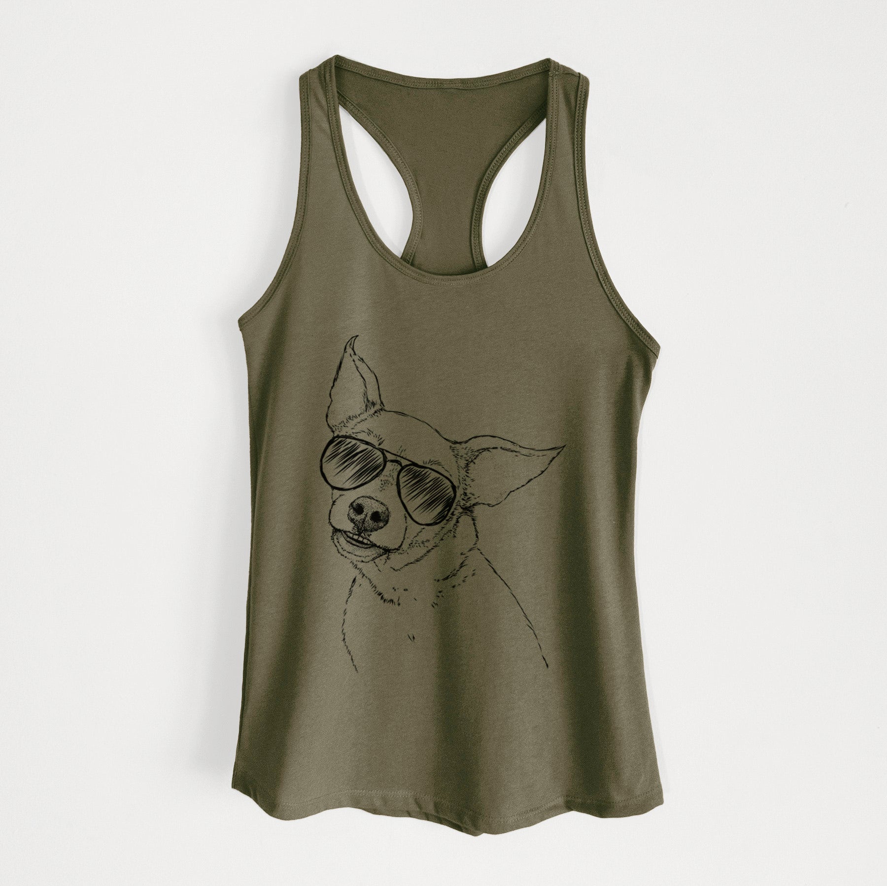 Lola the Chiweenie - Women's Racerback Tanktop