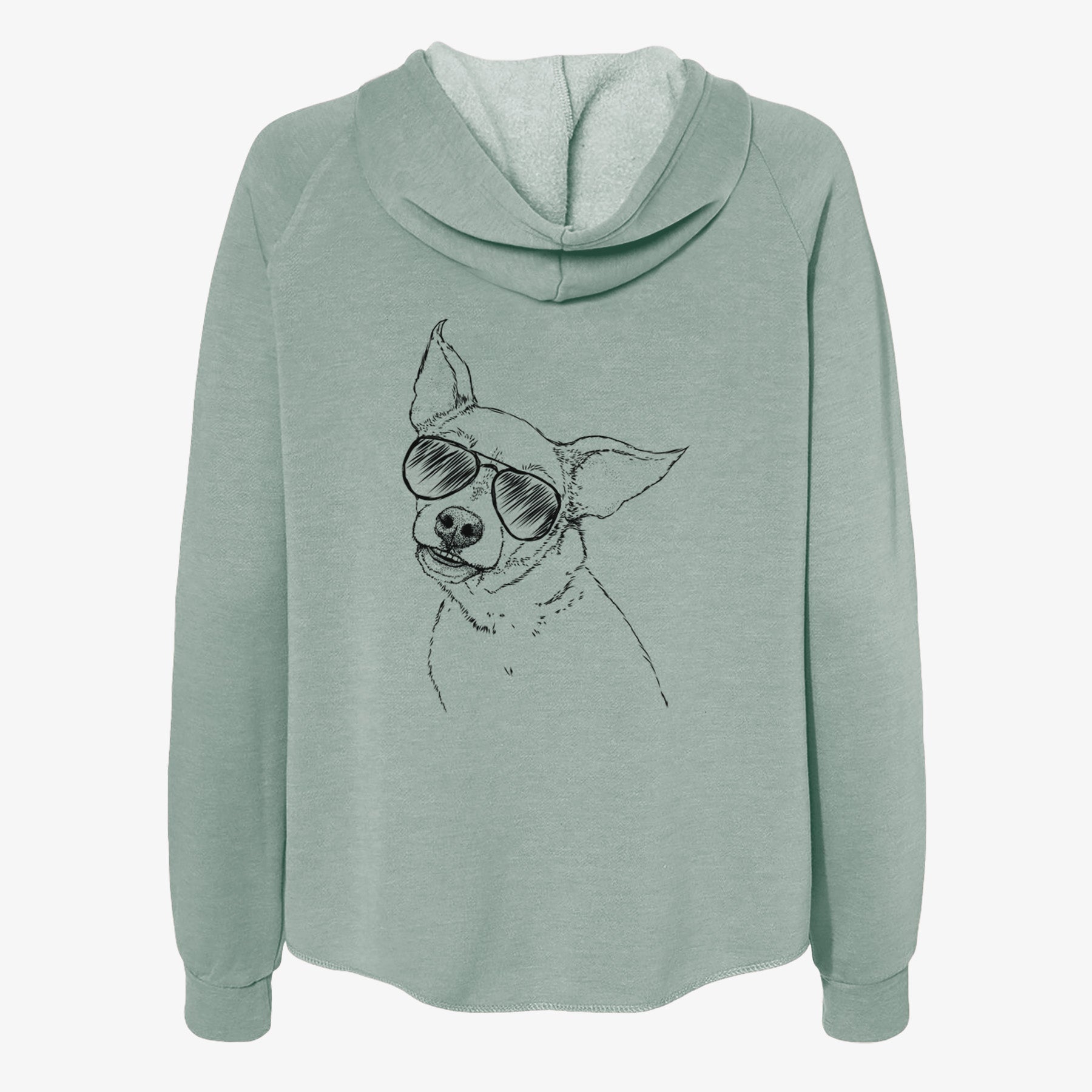 Lola the Chiweenie - Women's Cali Wave Zip-Up Sweatshirt