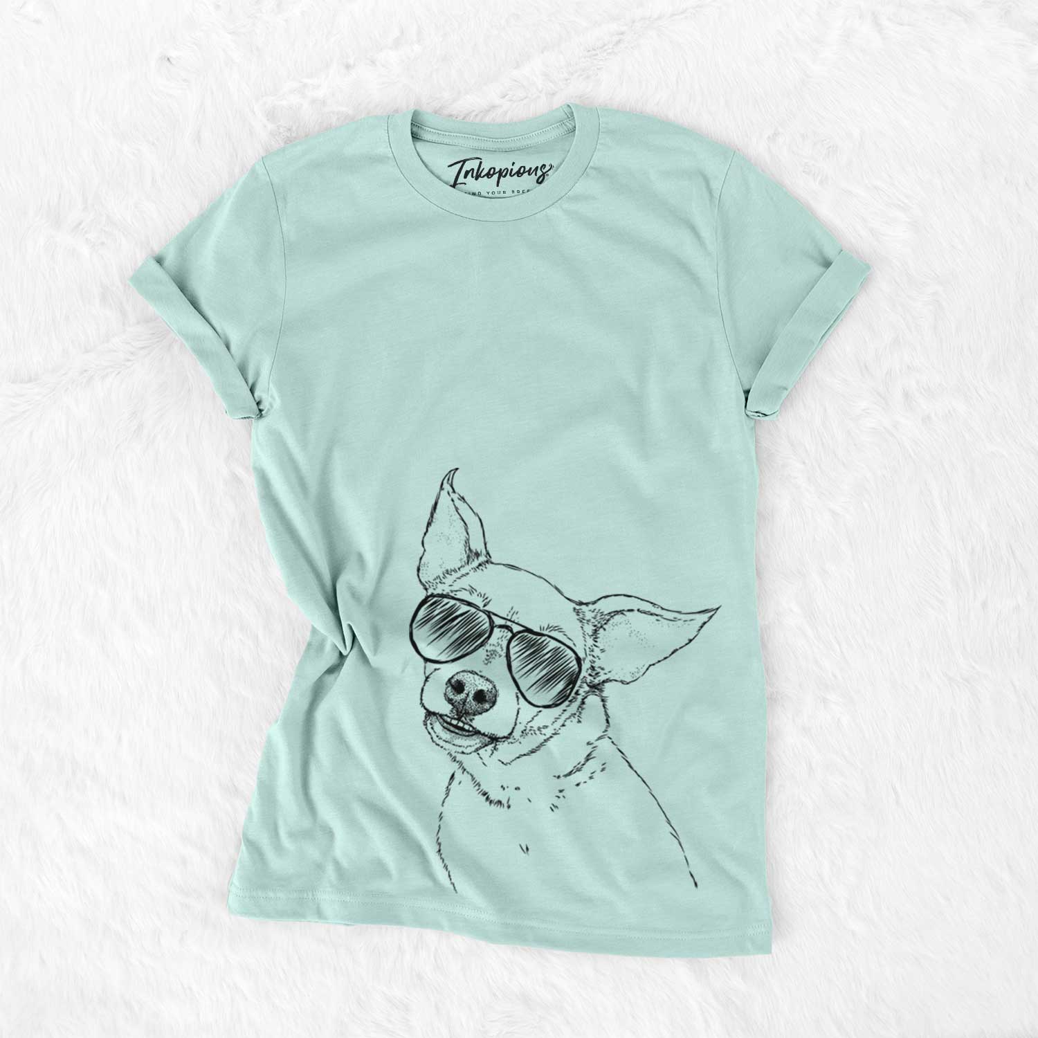 Aviator Lola the Chiweenie - Unisex Crewneck