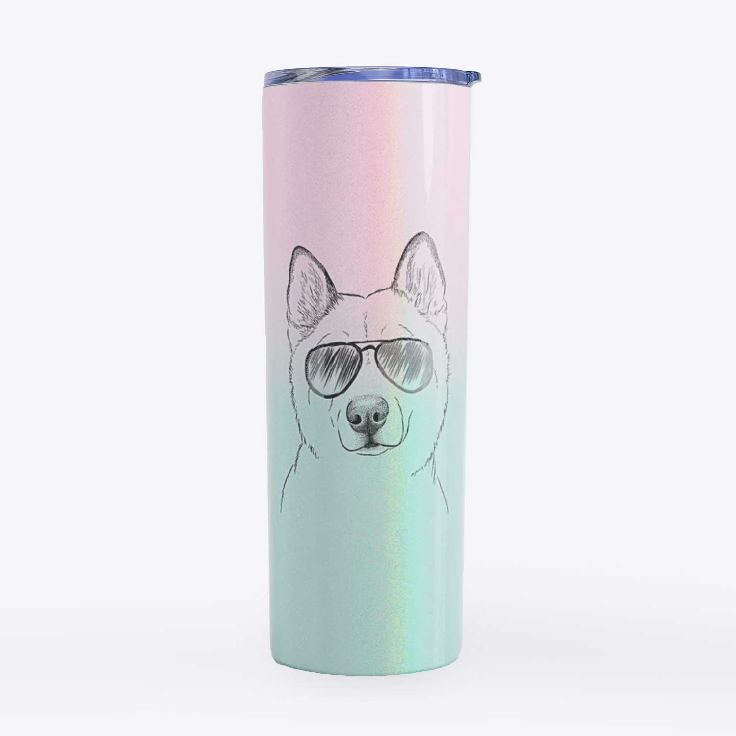 London the Siberian Husky - 20oz Skinny Tumbler