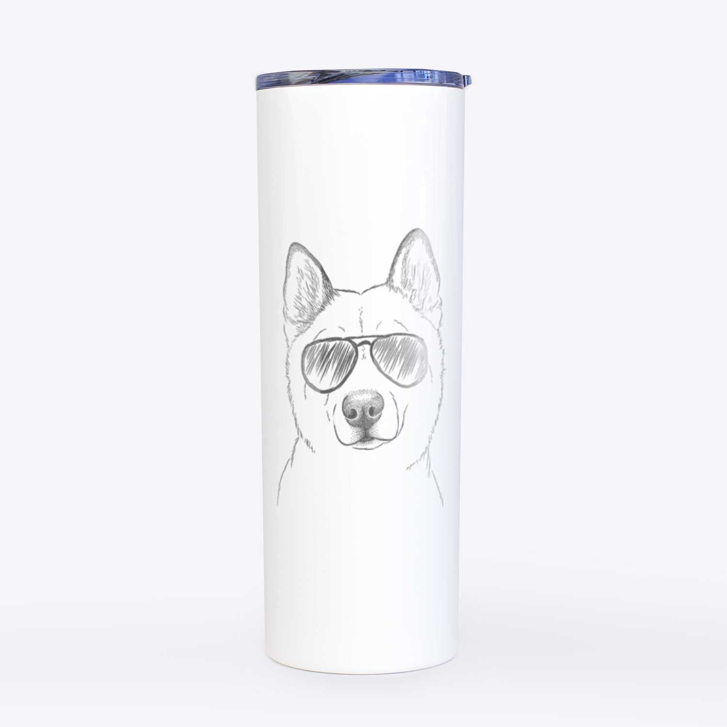 London the Siberian Husky - 20oz Skinny Tumbler