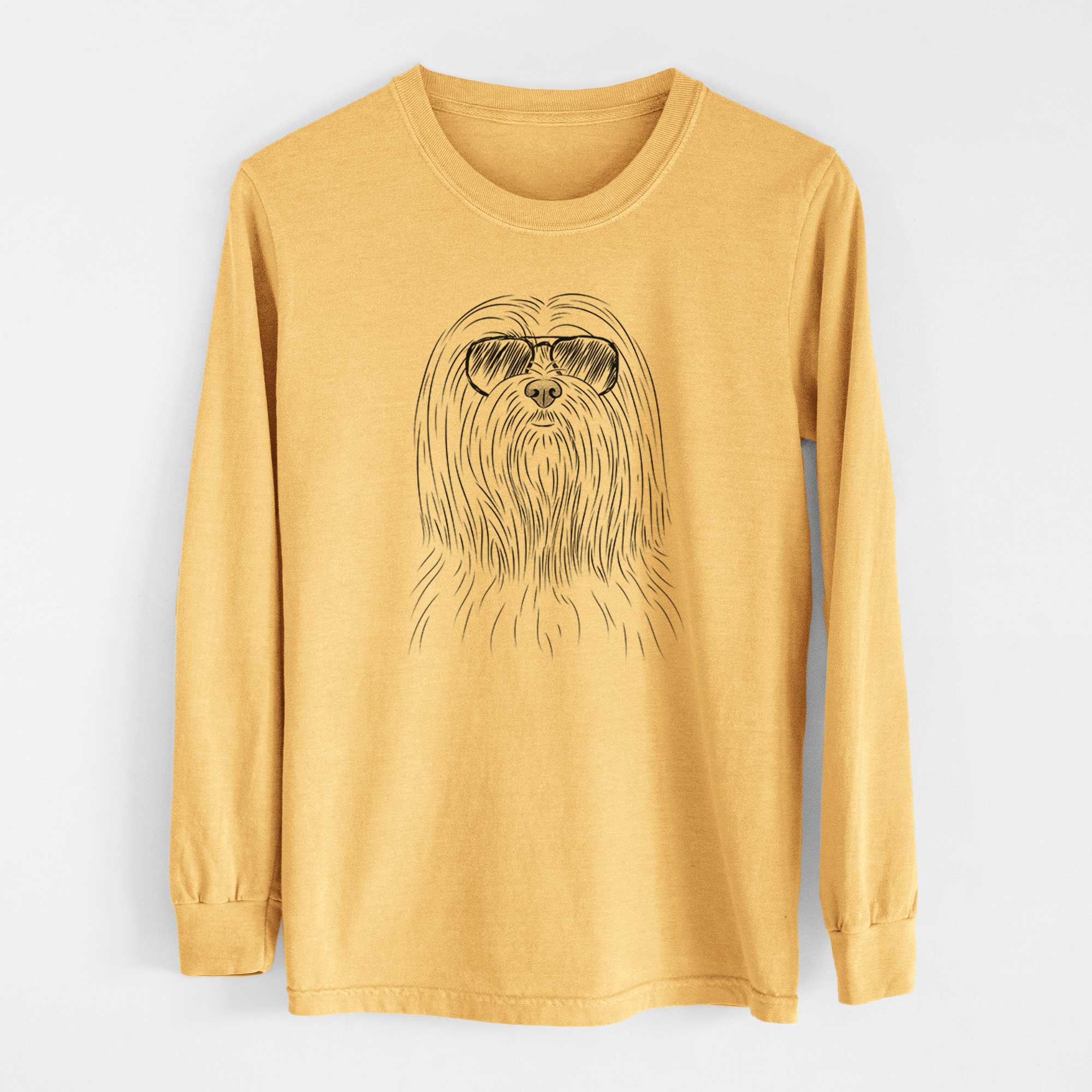 Aviators Lorenzo the Lhasa Apso - Heavyweight 100% Cotton Long Sleeve