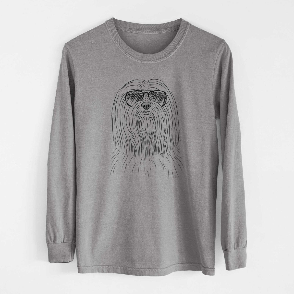 Aviators Lorenzo the Lhasa Apso - Heavyweight 100% Cotton Long Sleeve