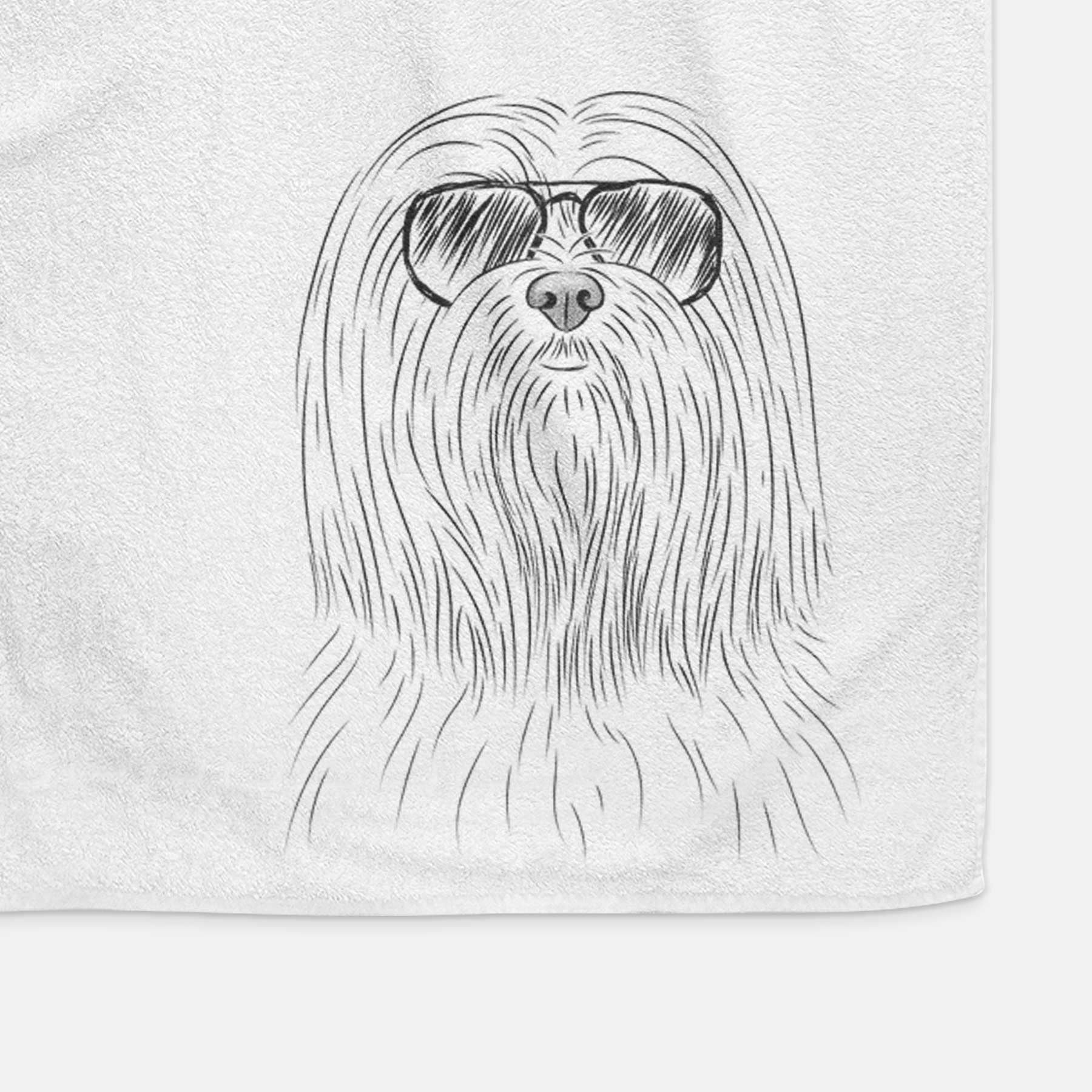 Lorenzo the Lhasa Apso Decorative Hand Towel