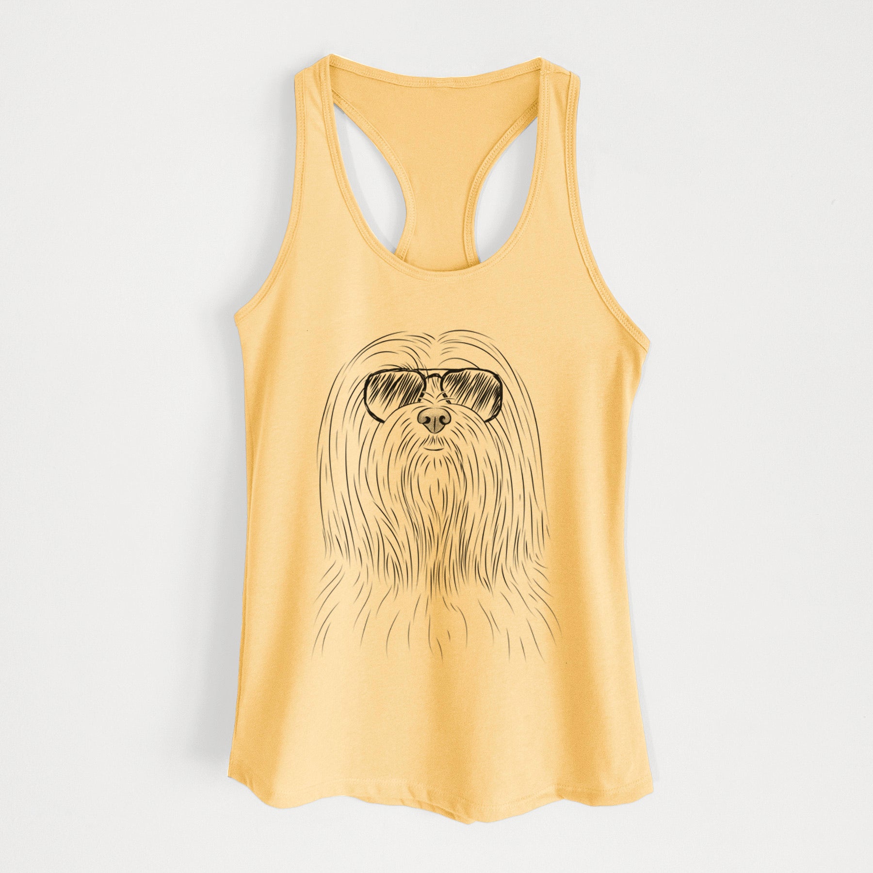 Lorenzo the Lhasa Apso - Women's Racerback Tanktop