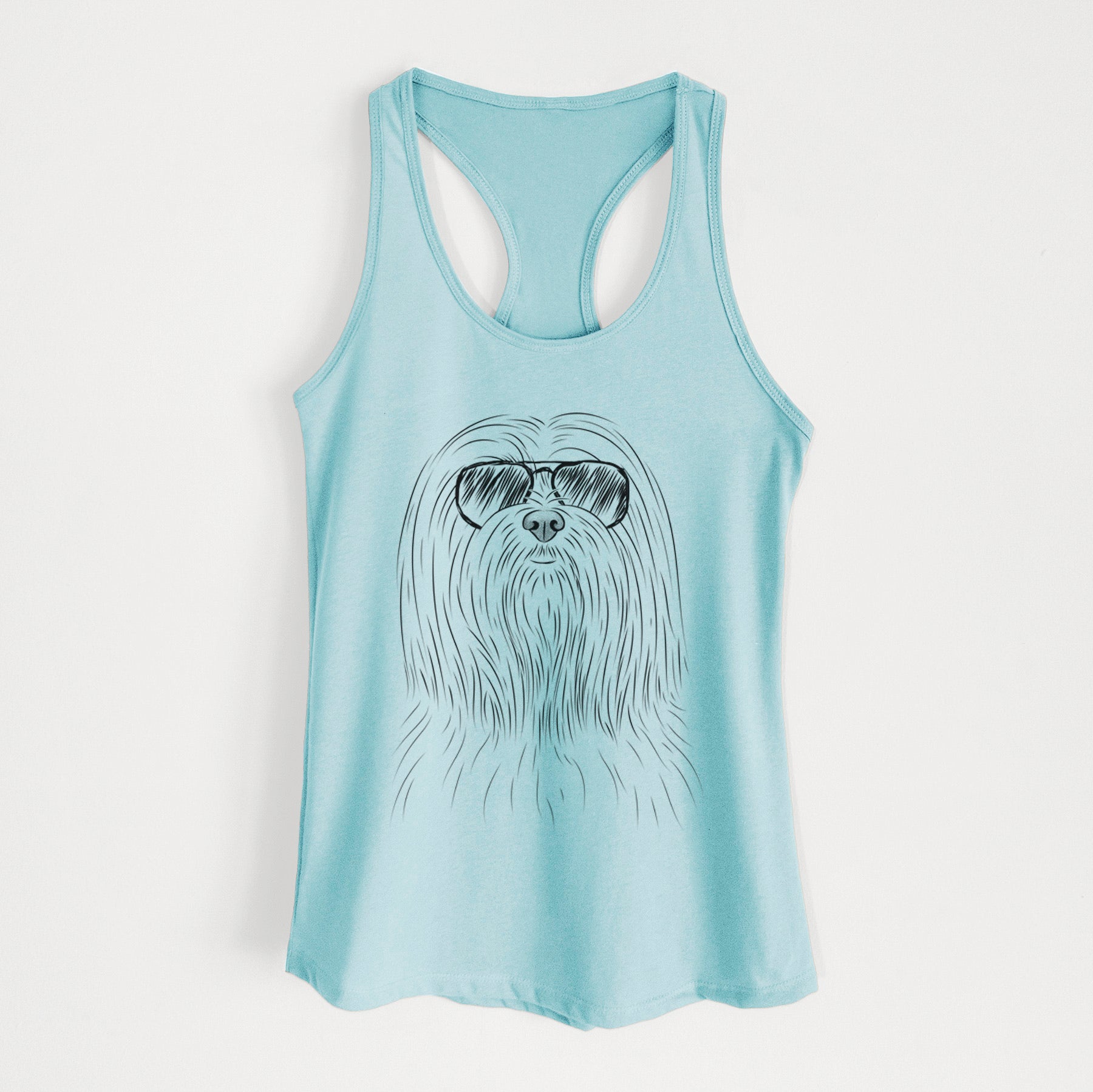 Lorenzo the Lhasa Apso - Women's Racerback Tanktop