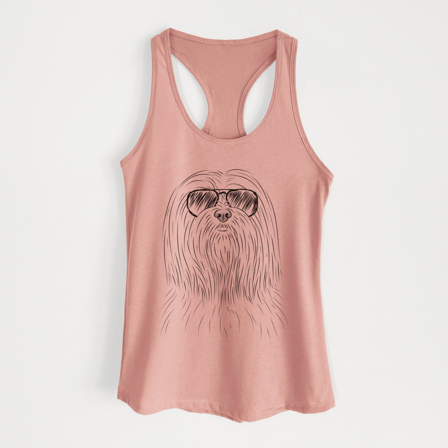 Lorenzo the Lhasa Apso - Women's Racerback Tanktop