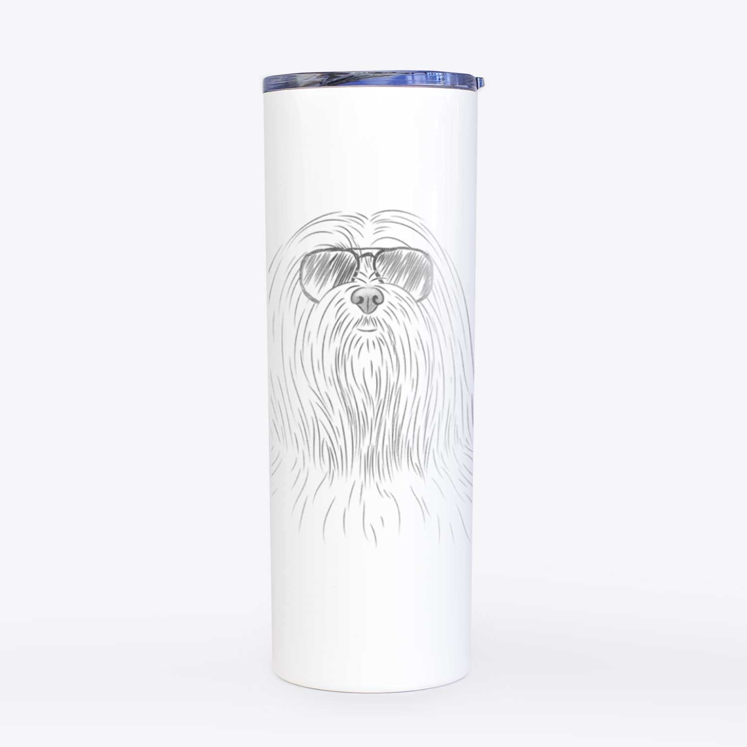 Lorenzo the Lhasa Apso - 20oz Skinny Tumbler