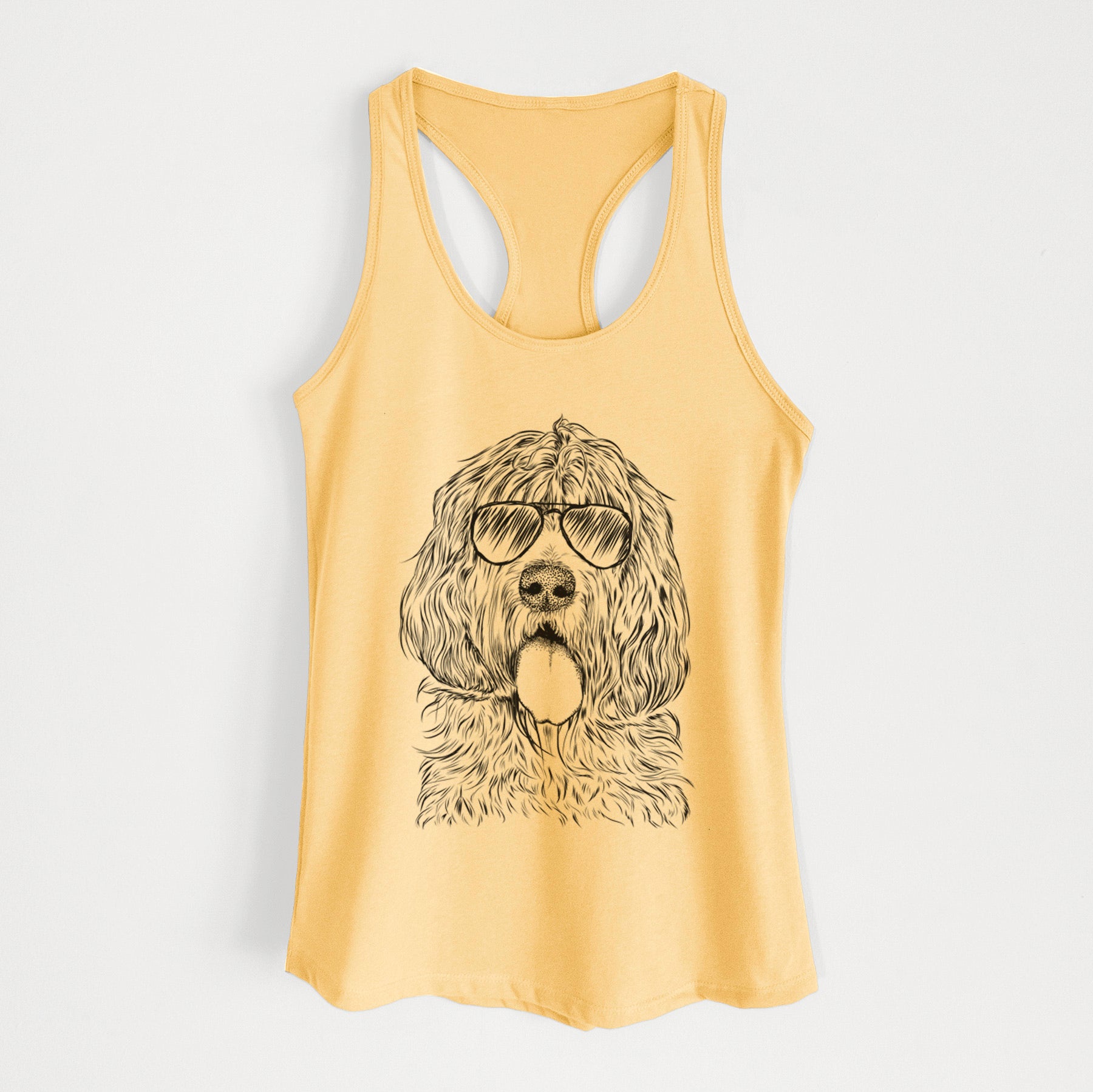 Lou the Otterhound - Women's Racerback Tanktop