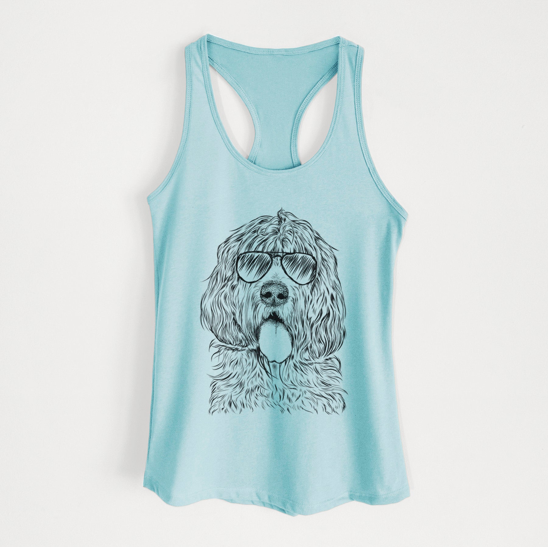 Lou the Otterhound - Women's Racerback Tanktop