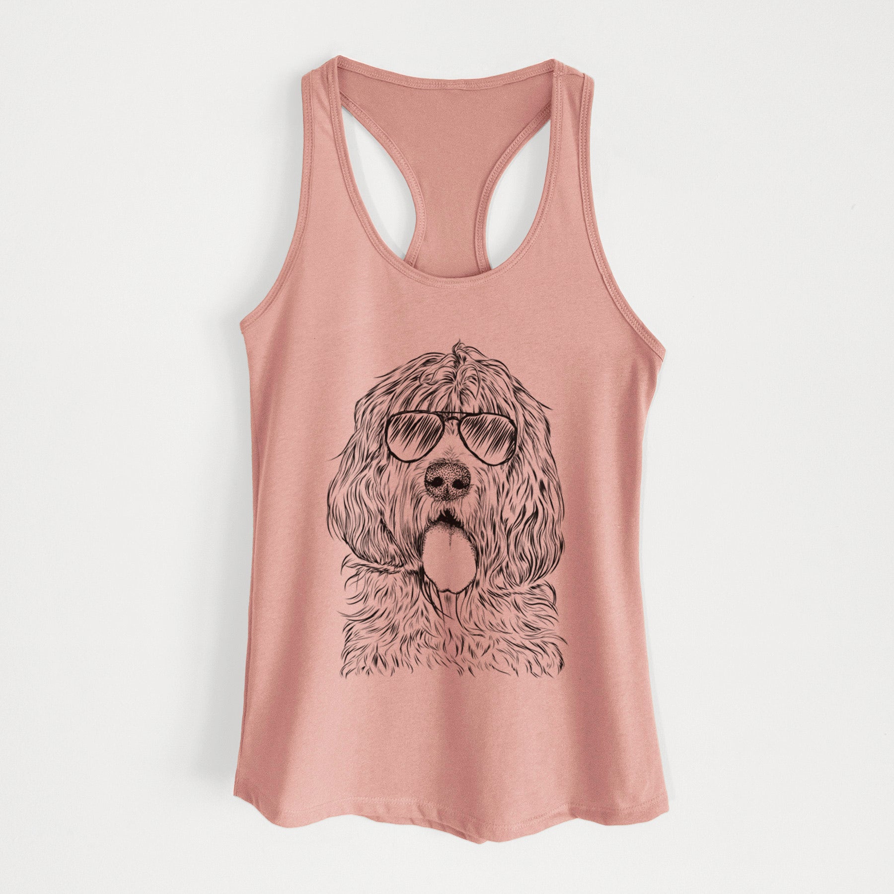 Lou the Otterhound - Women's Racerback Tanktop