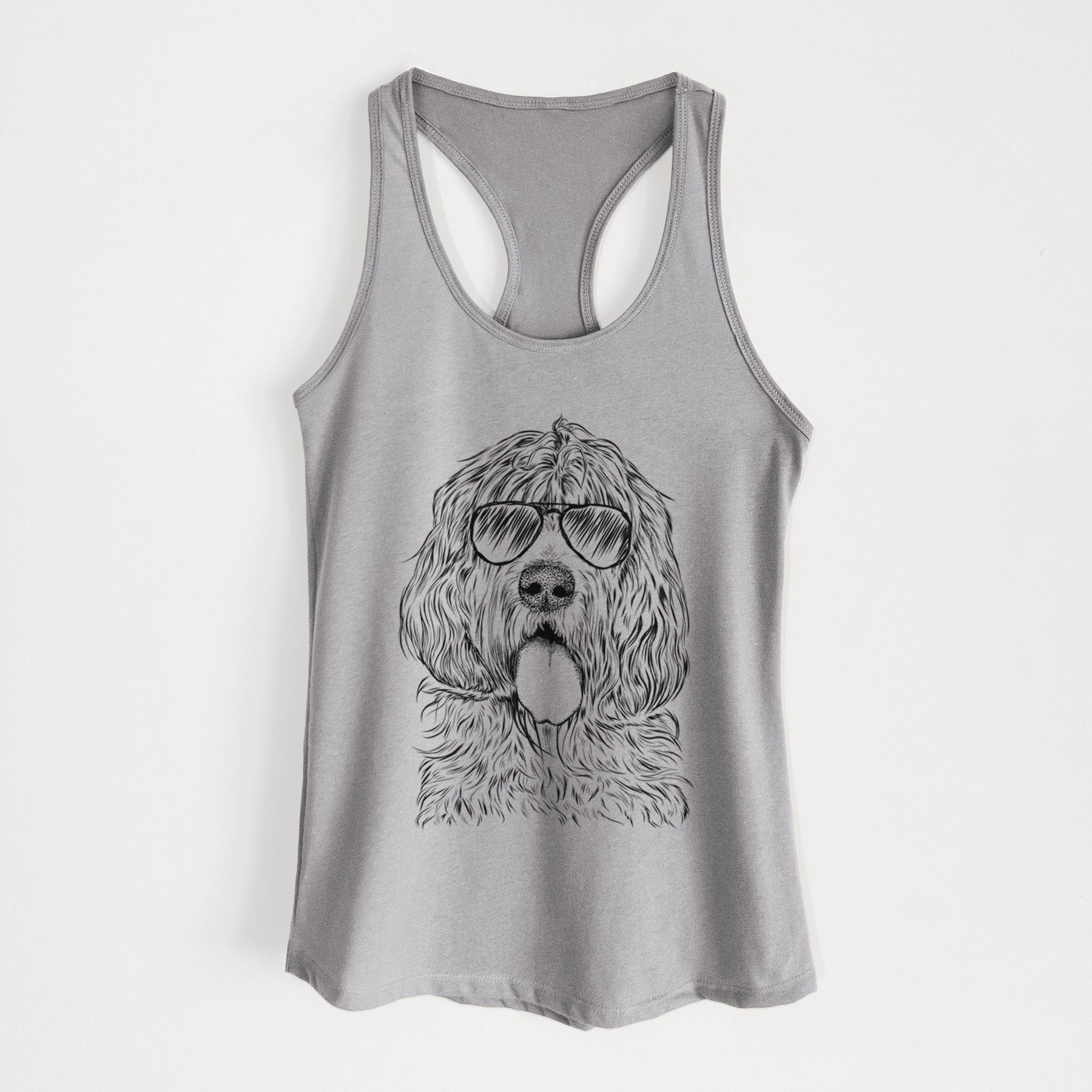 Lou the Otterhound - Women's Racerback Tanktop