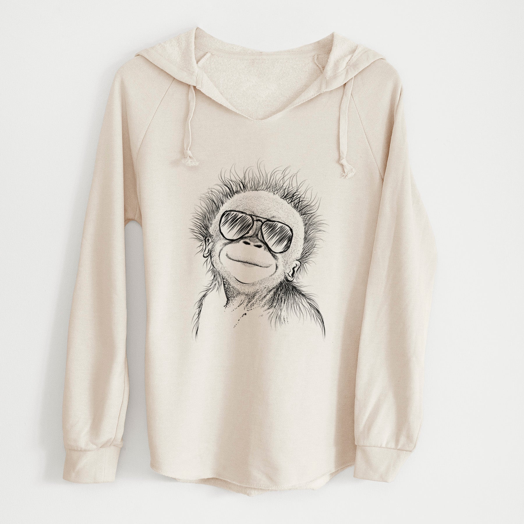 Aviator Louie the Baby Orangutan - Cali Wave Hooded Sweatshirt