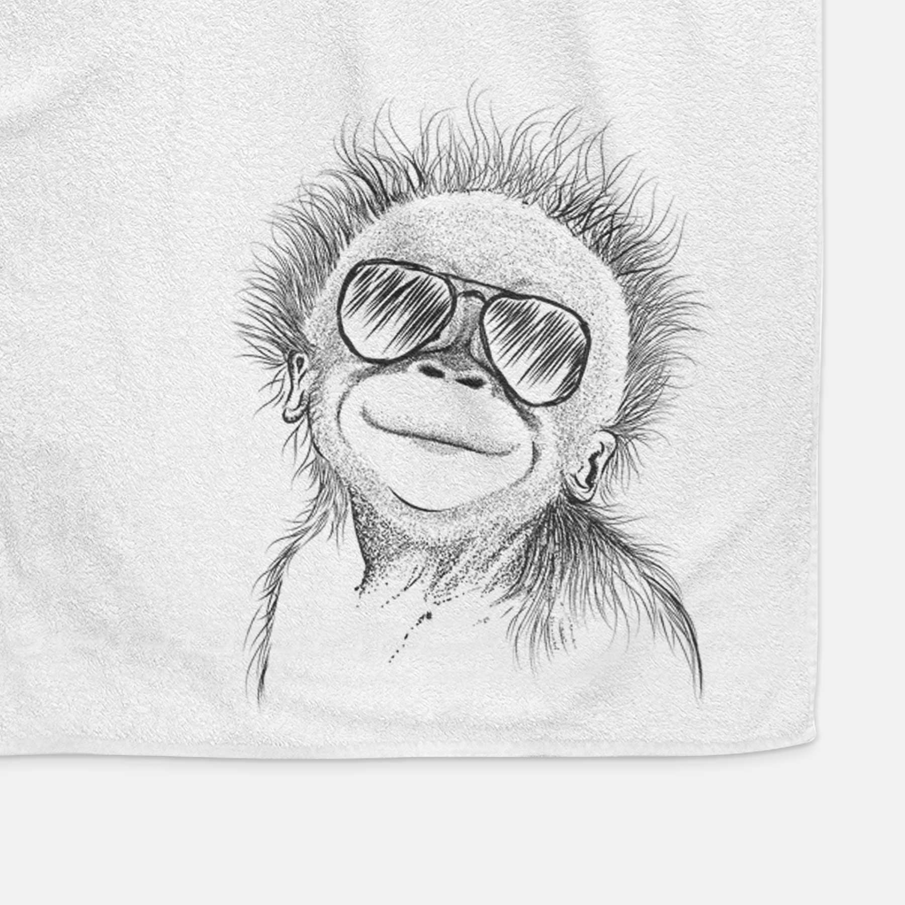 Louie the Baby Orangutan Decorative Hand Towel