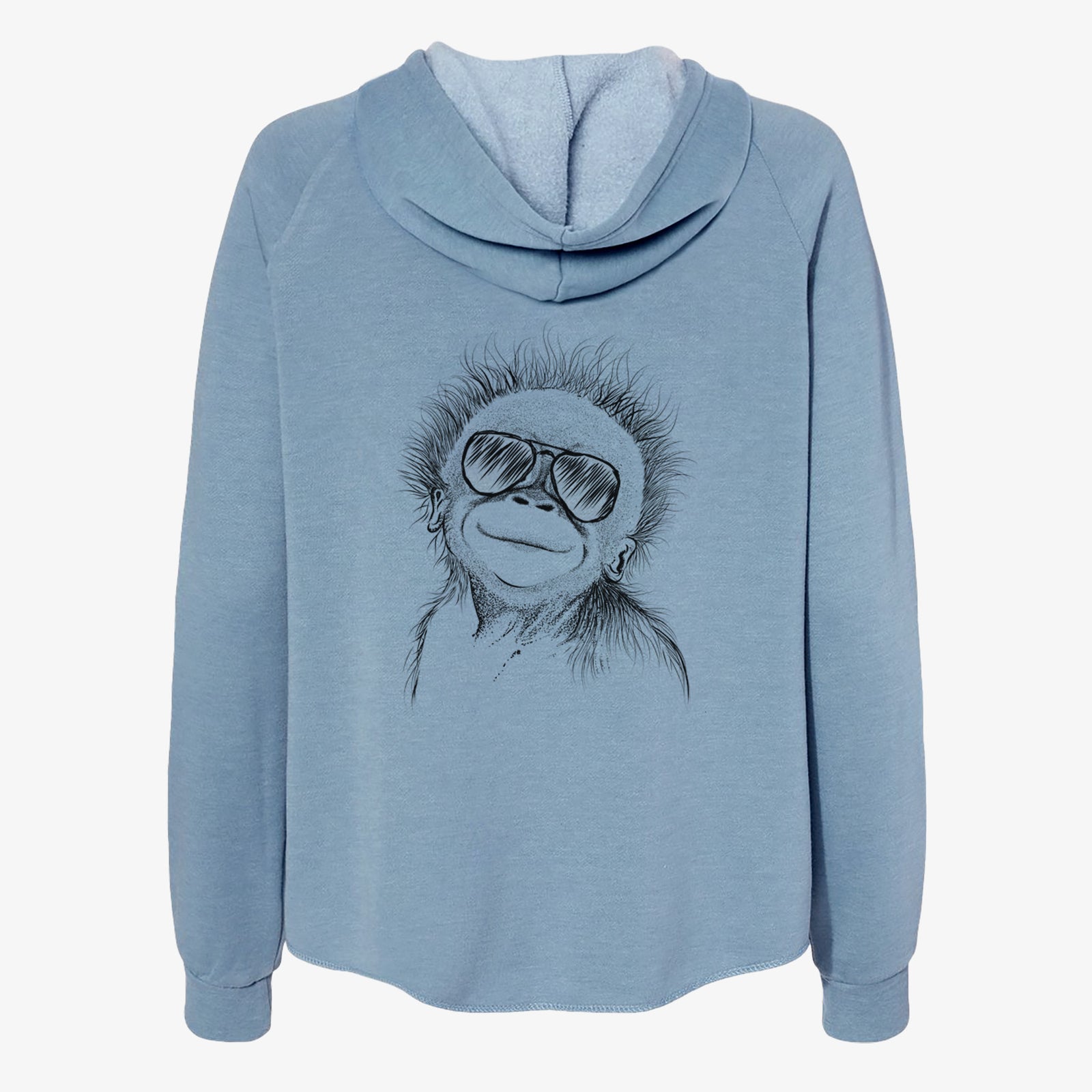 Louie the Baby Orangutan - Women's Cali Wave Zip-Up Sweatshirt