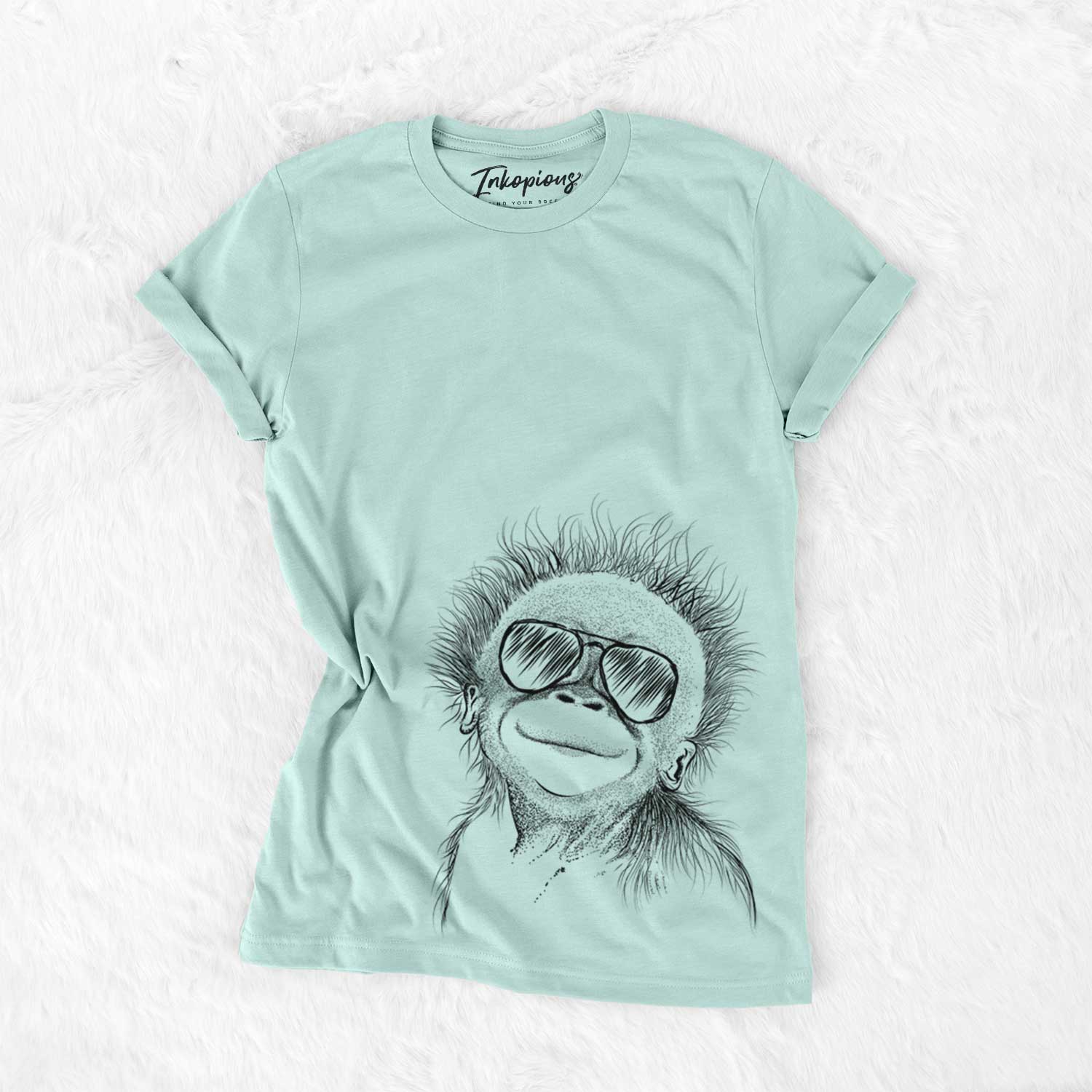 Aviator Louie the Baby Orangutan - Unisex Crewneck
