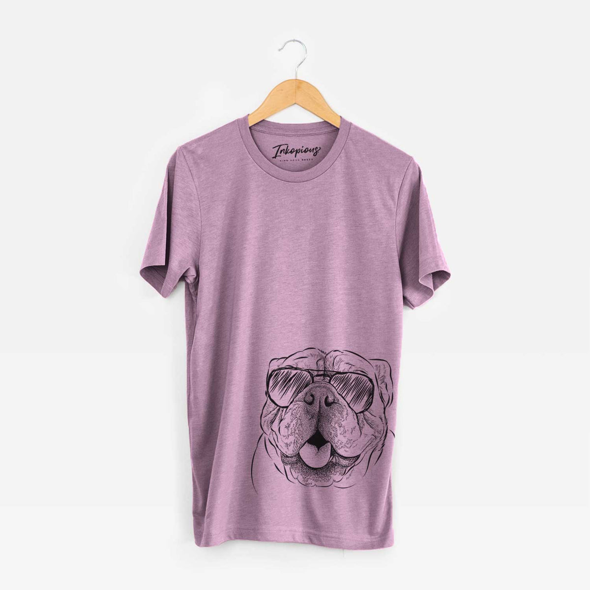 Aviator Louie the English Bulldog - Unisex Crewneck