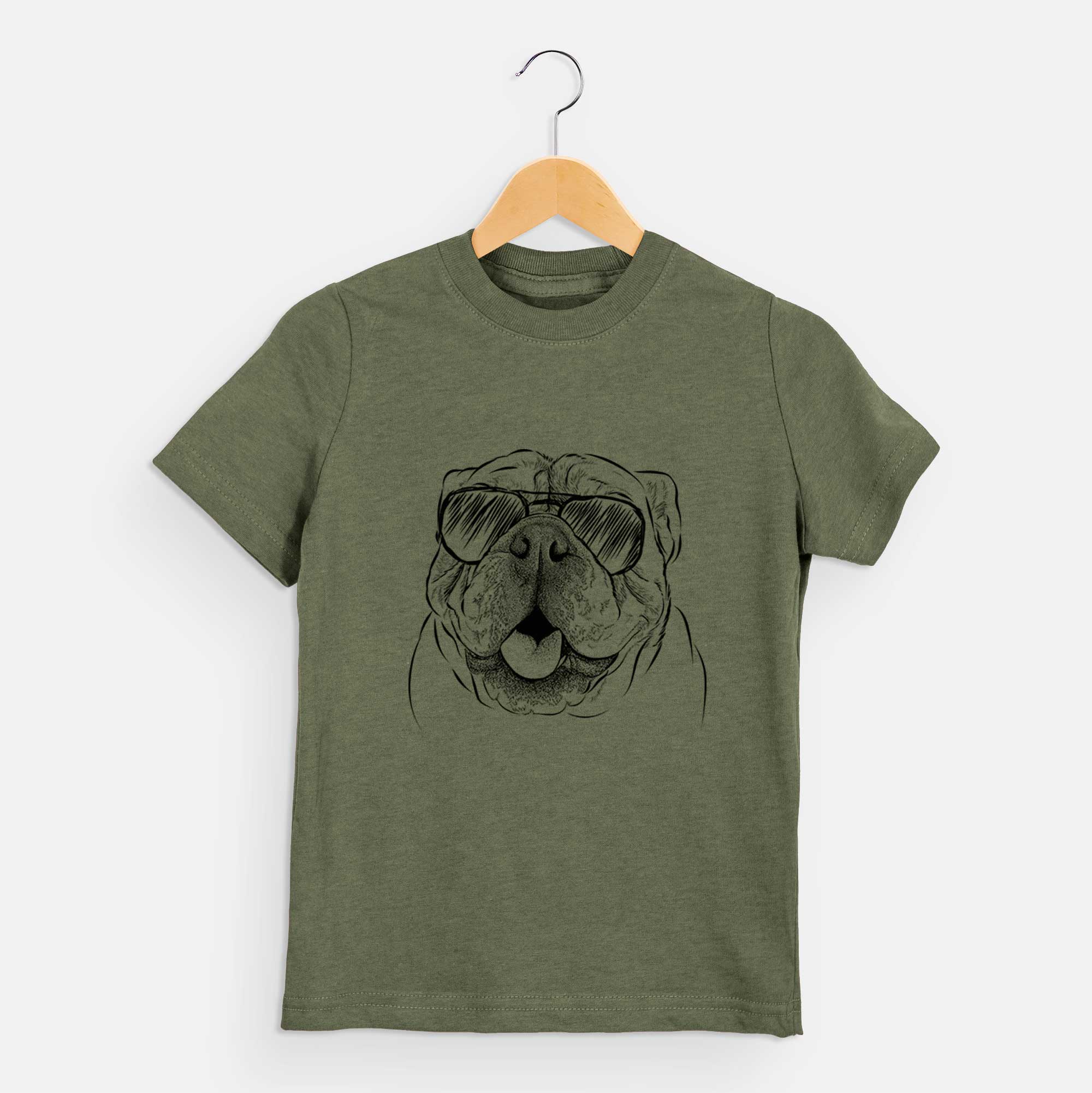 Aviator Louie the English Bulldog - Kids/Youth/Toddler Shirt