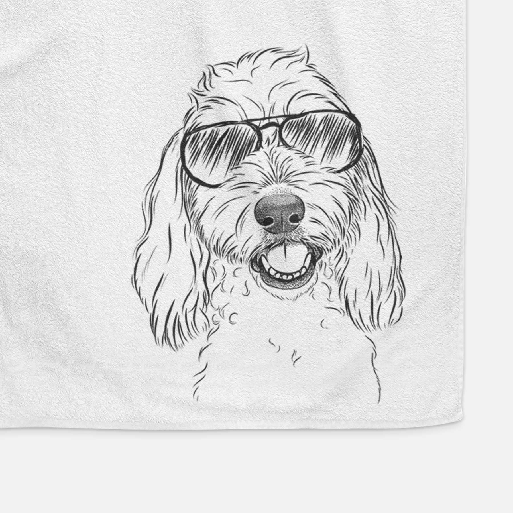 Louie the Coton de Tulear Decorative Hand Towel