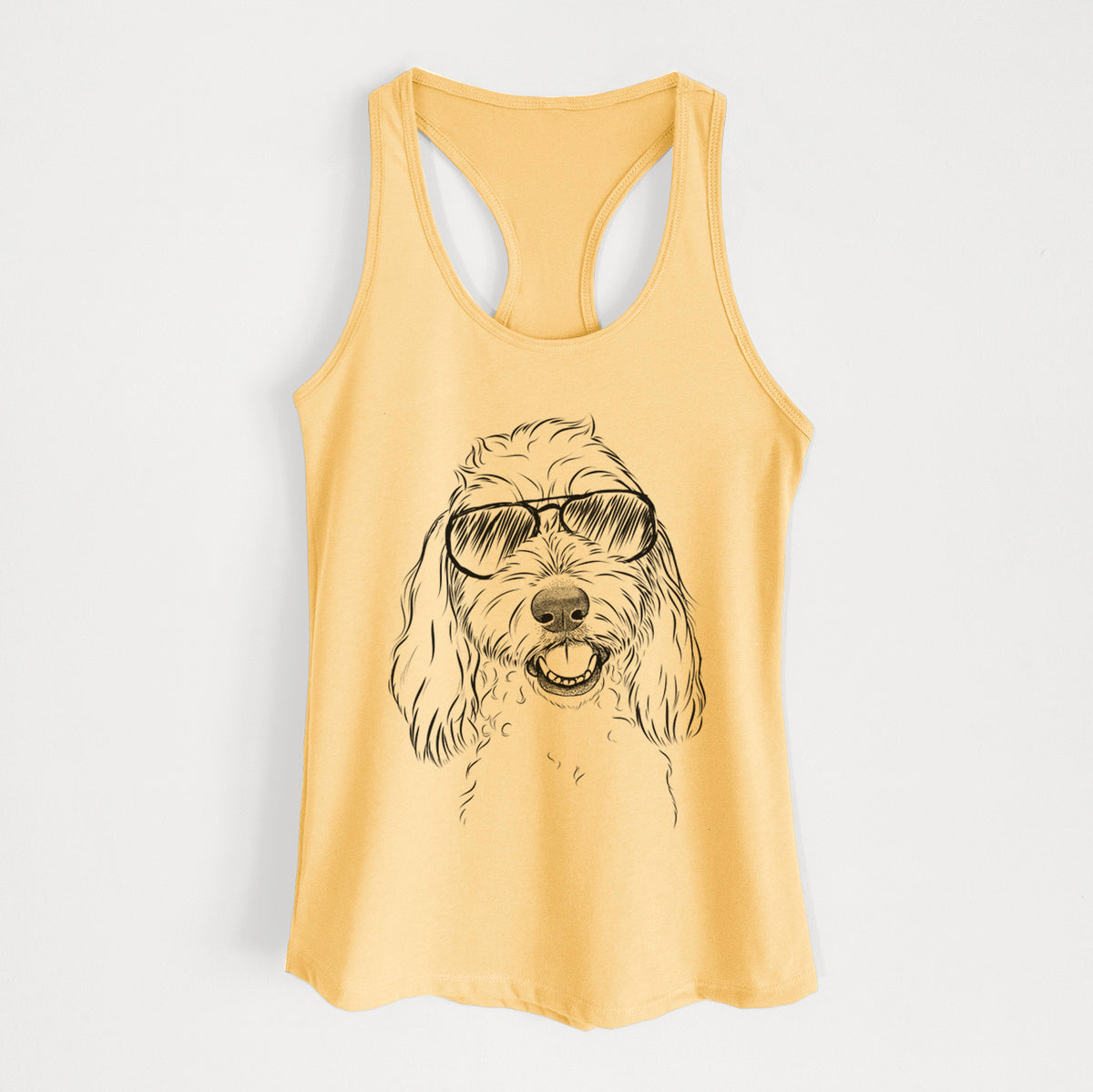 Louie the Coton de Tulear - Women's Racerback Tanktop