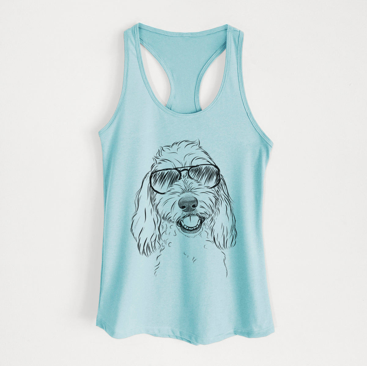 Louie the Coton de Tulear - Women's Racerback Tanktop