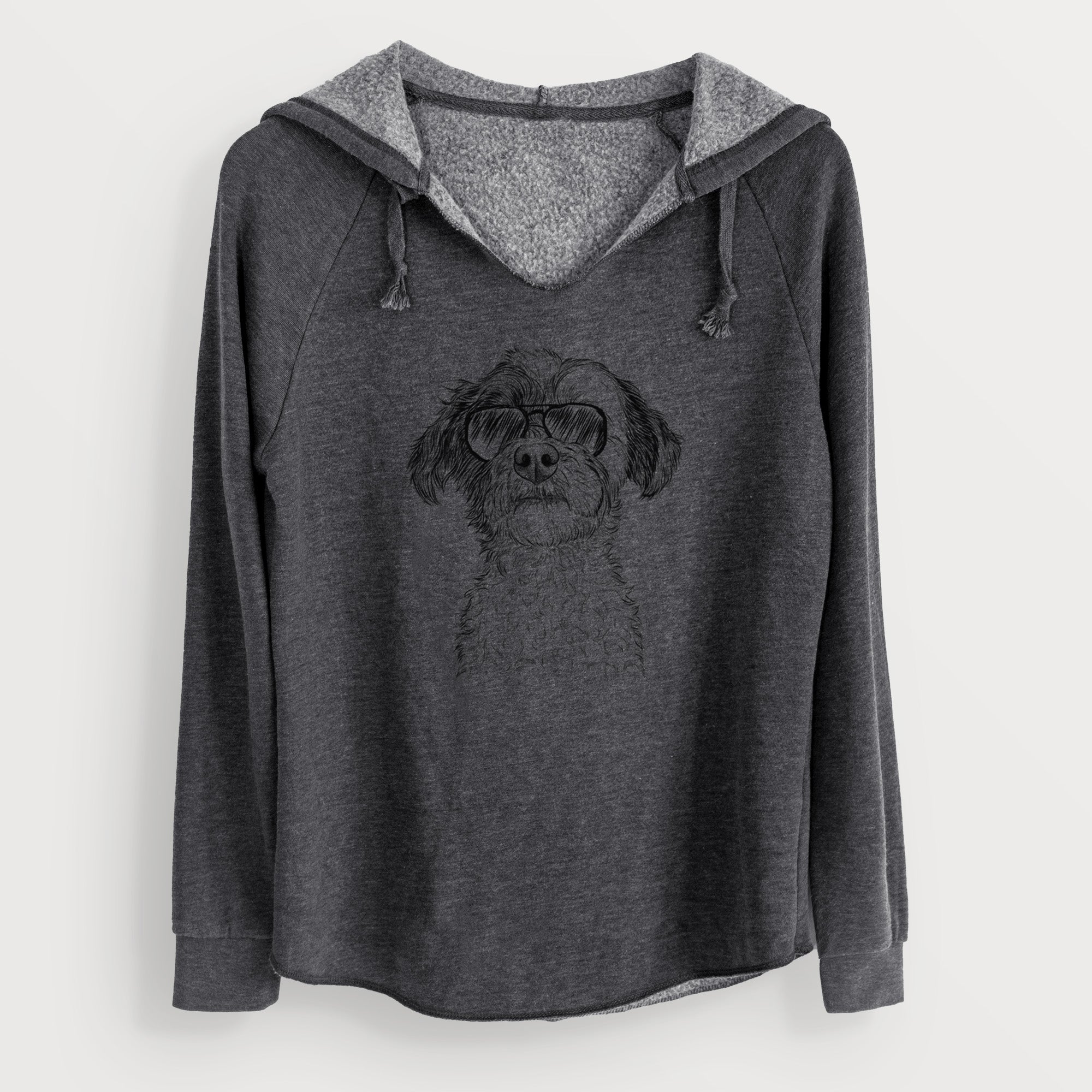 Aviator Louise the Havanese - Cali Wave Hooded Sweatshirt