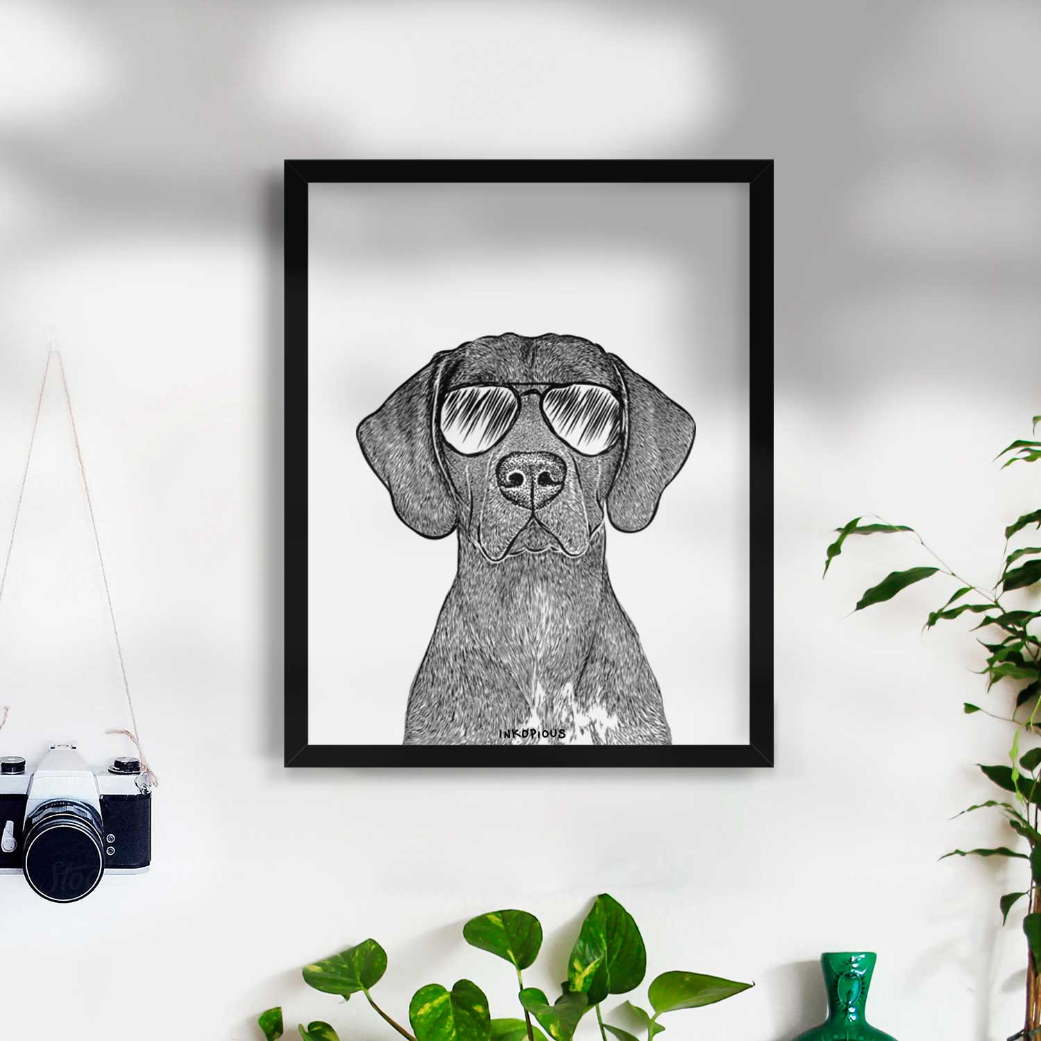 Lucifer the German Shorthaired Pointer Art Print