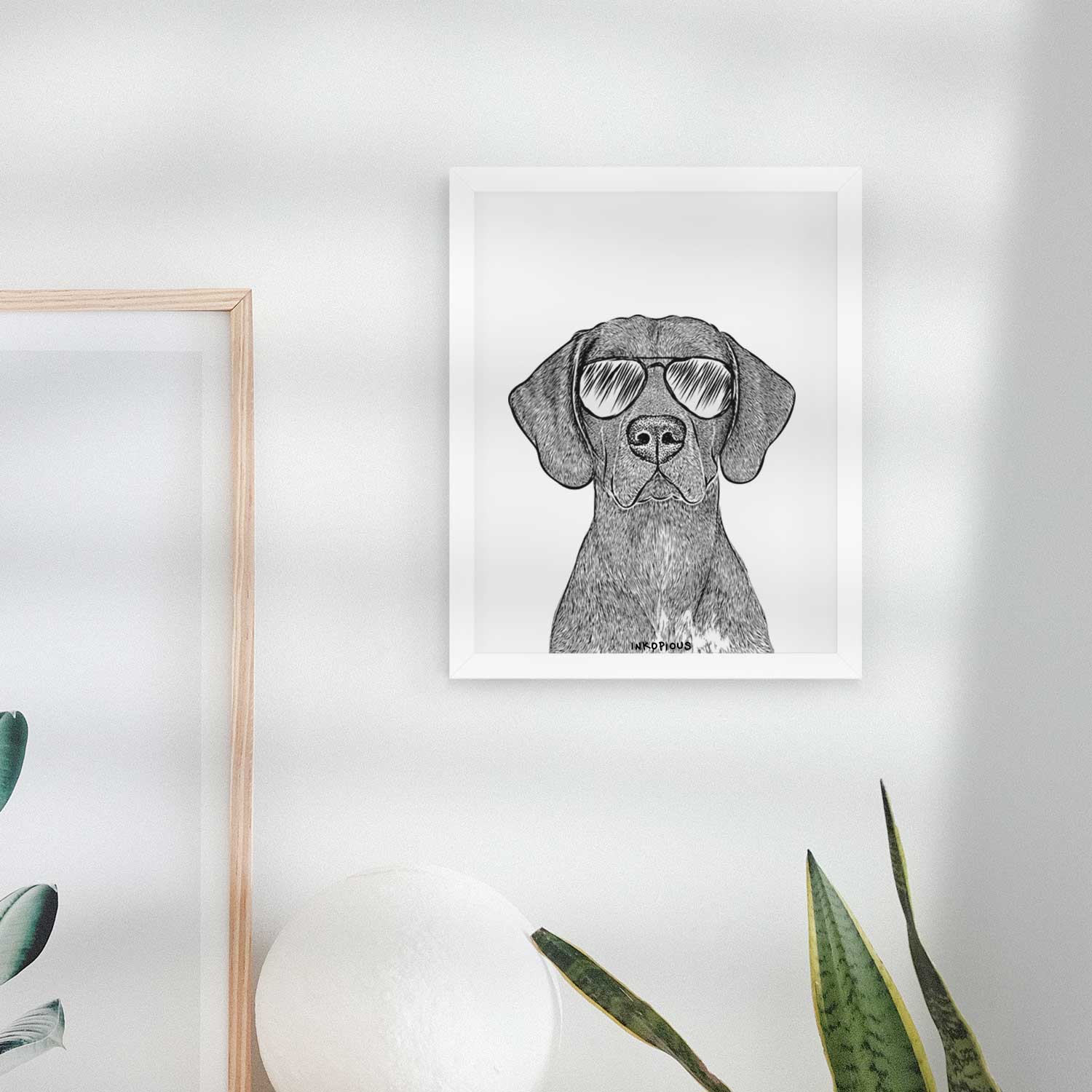 Lucifer the German Shorthaired Pointer Art Print