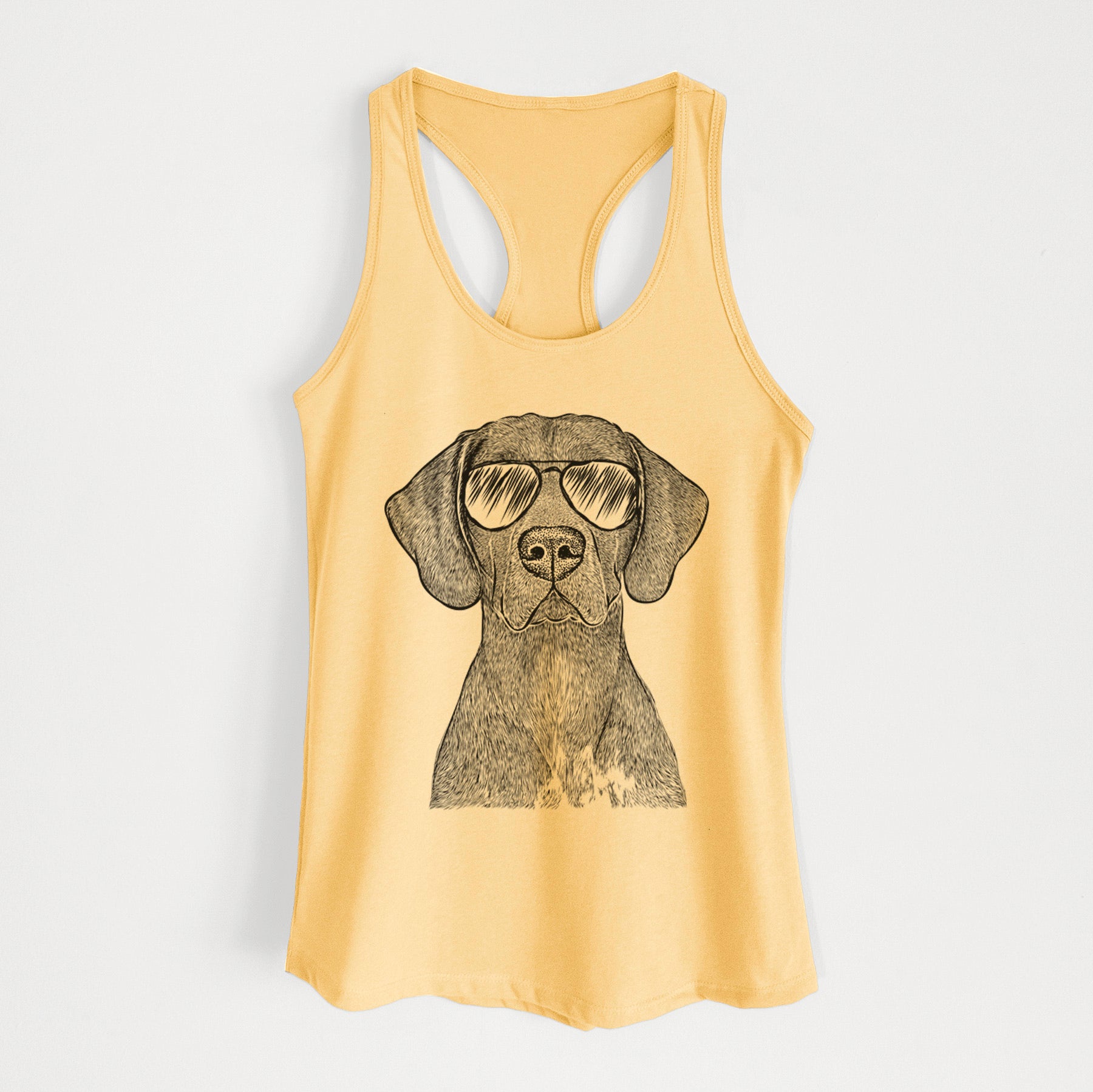 Lucifer the German Shorthaired Pointer - Women's Racerback Tanktop