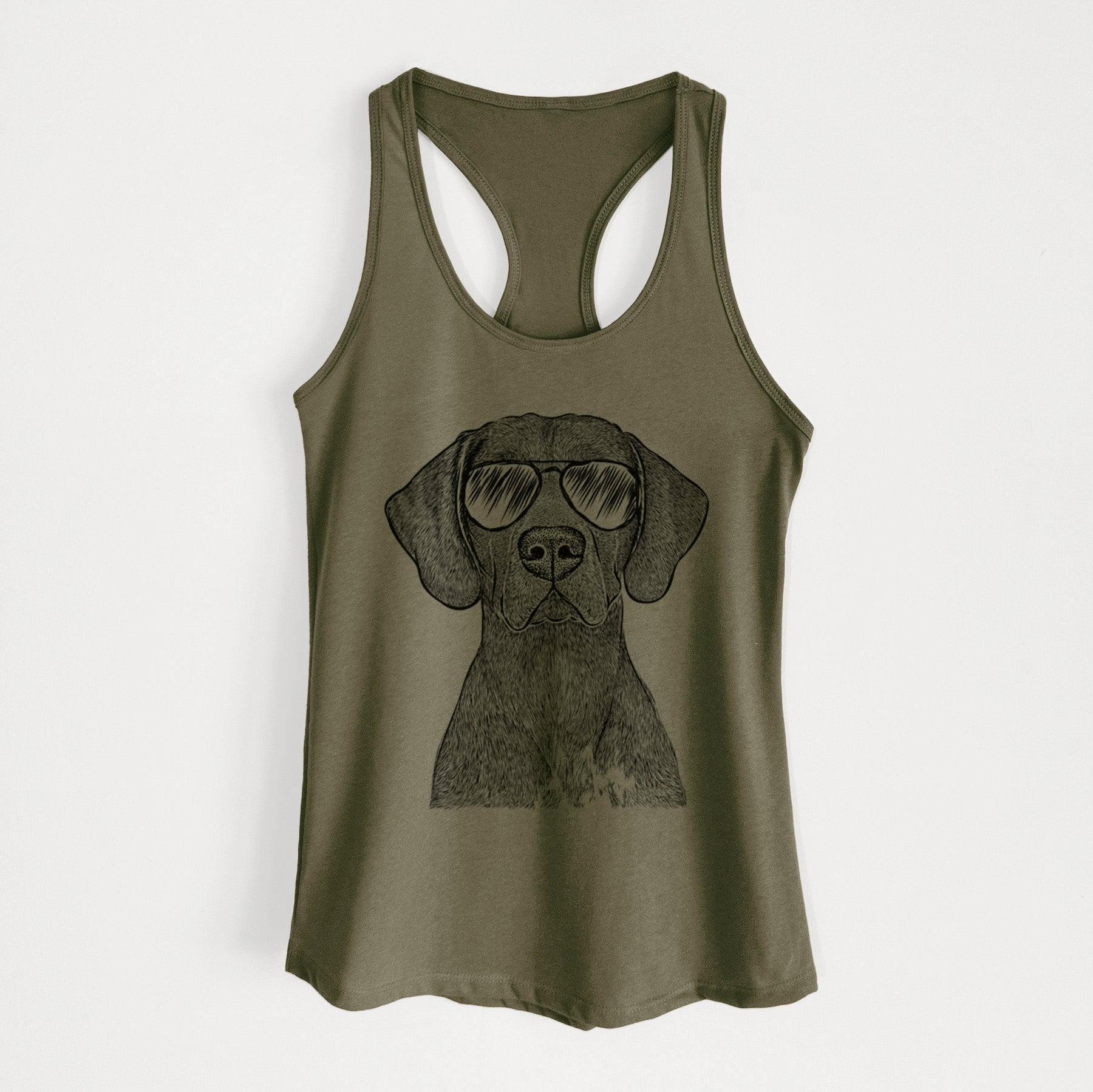 Lucifer the German Shorthaired Pointer - Women's Racerback Tanktop