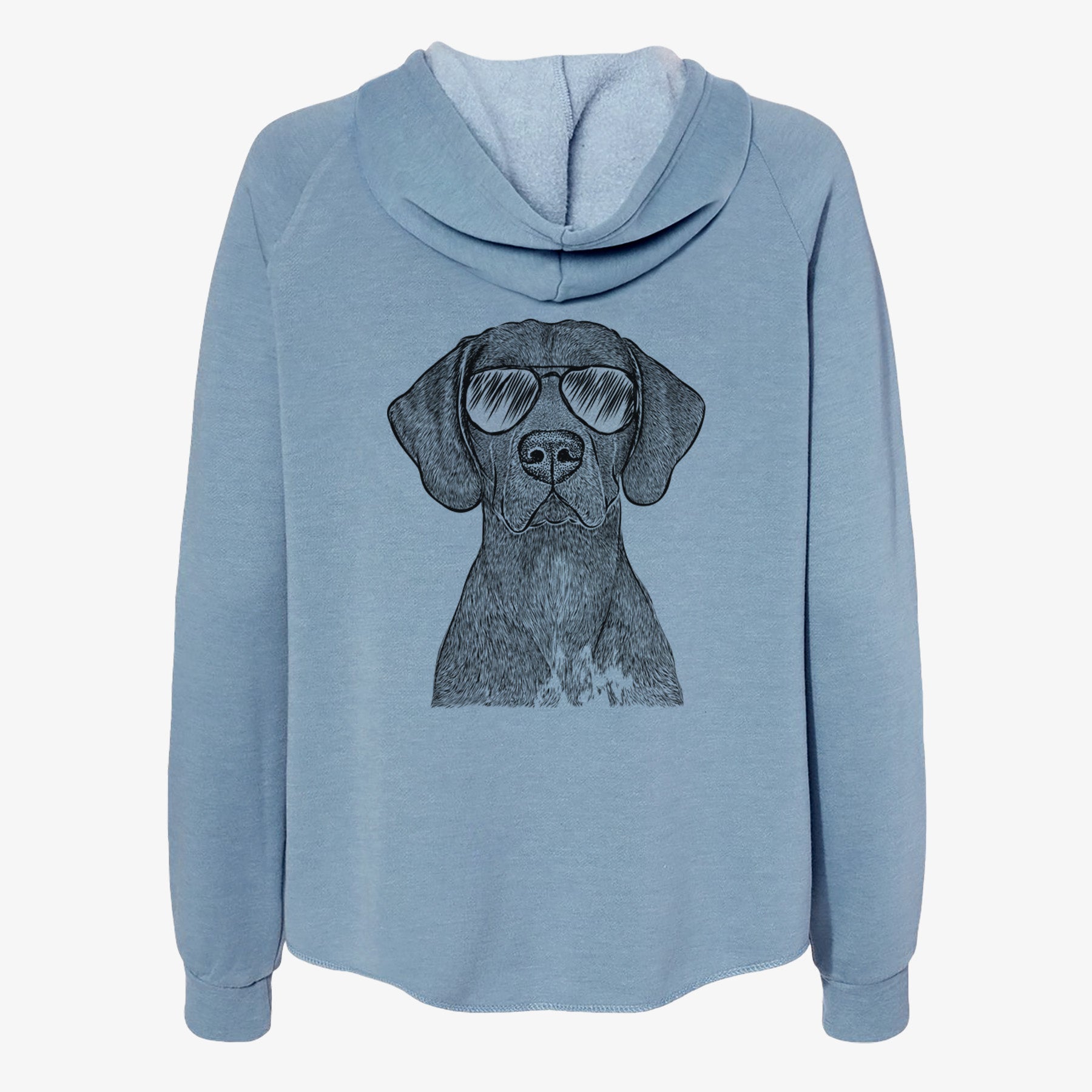 Lucifer the German Shorthaired Pointer - Women's Cali Wave Zip-Up Sweatshirt