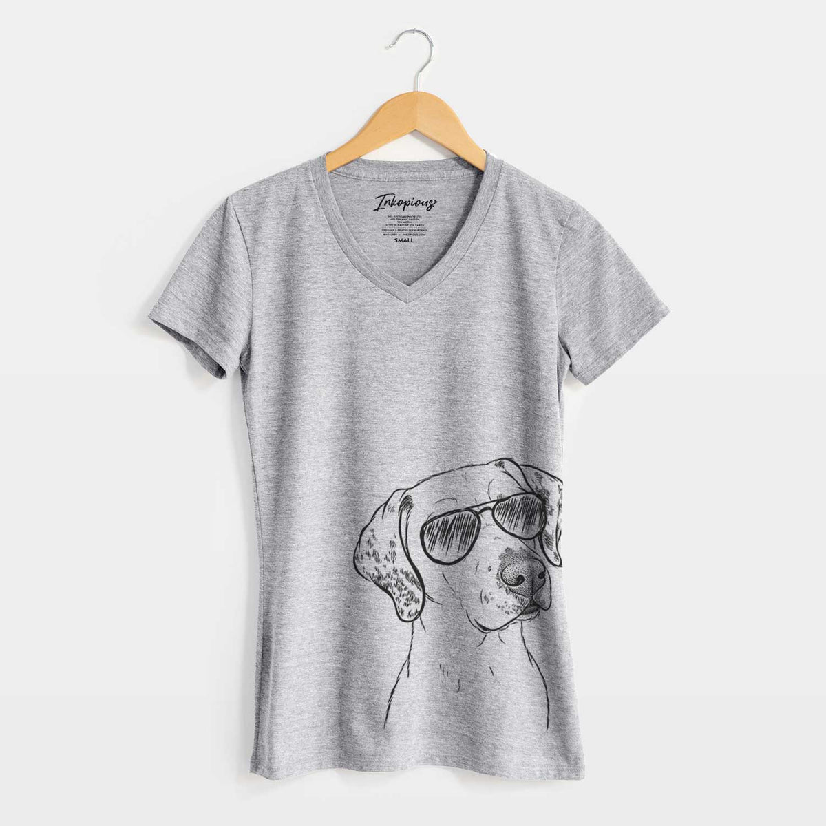 Aviator Lucky the Dalmatian - Women&#39;s V-neck Shirt