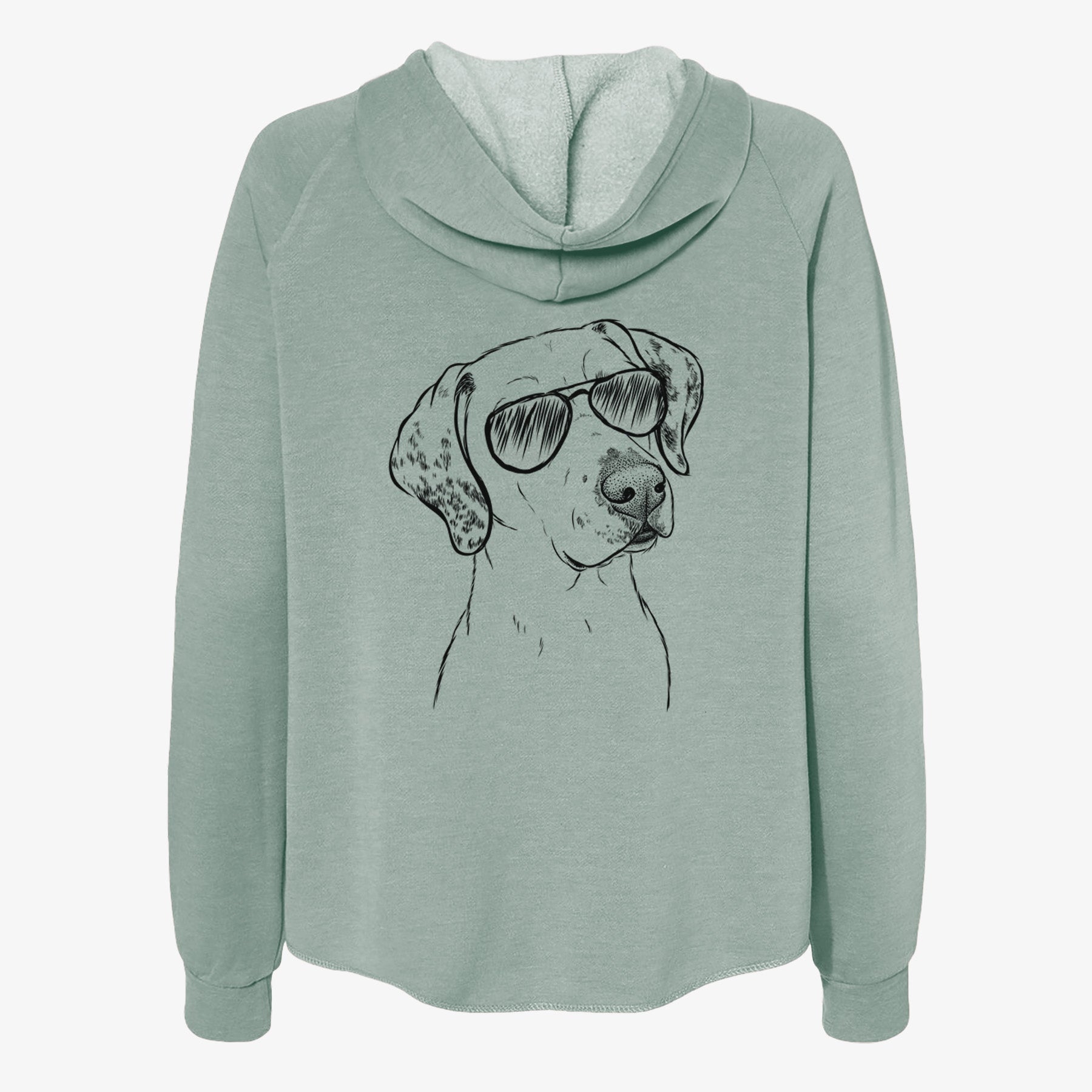 Lucky the Dalmatian - Women's Cali Wave Zip-Up Sweatshirt