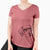 Aviator Lucky the Dalmatian - Women's V-neck Shirt