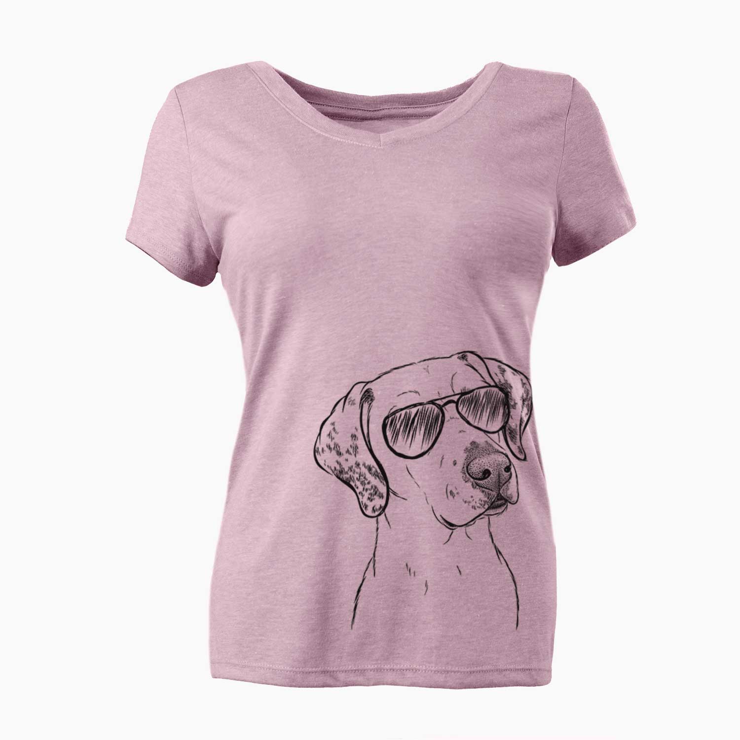 Aviator Lucky the Dalmatian - Women's V-neck Shirt